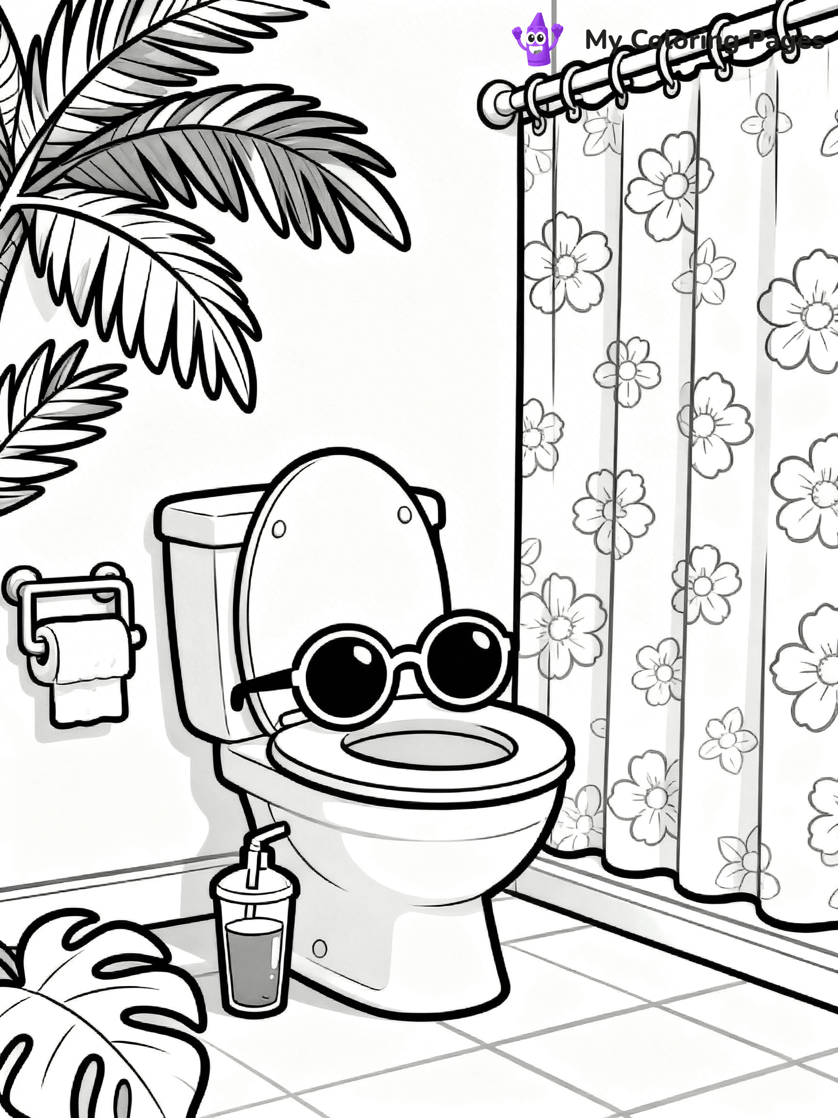 Toilet Coloring Pages - 6