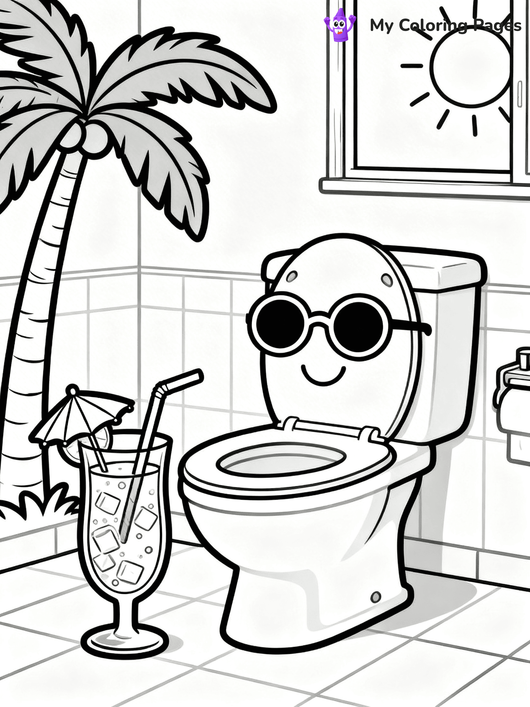 Toilet Coloring Pages - 3