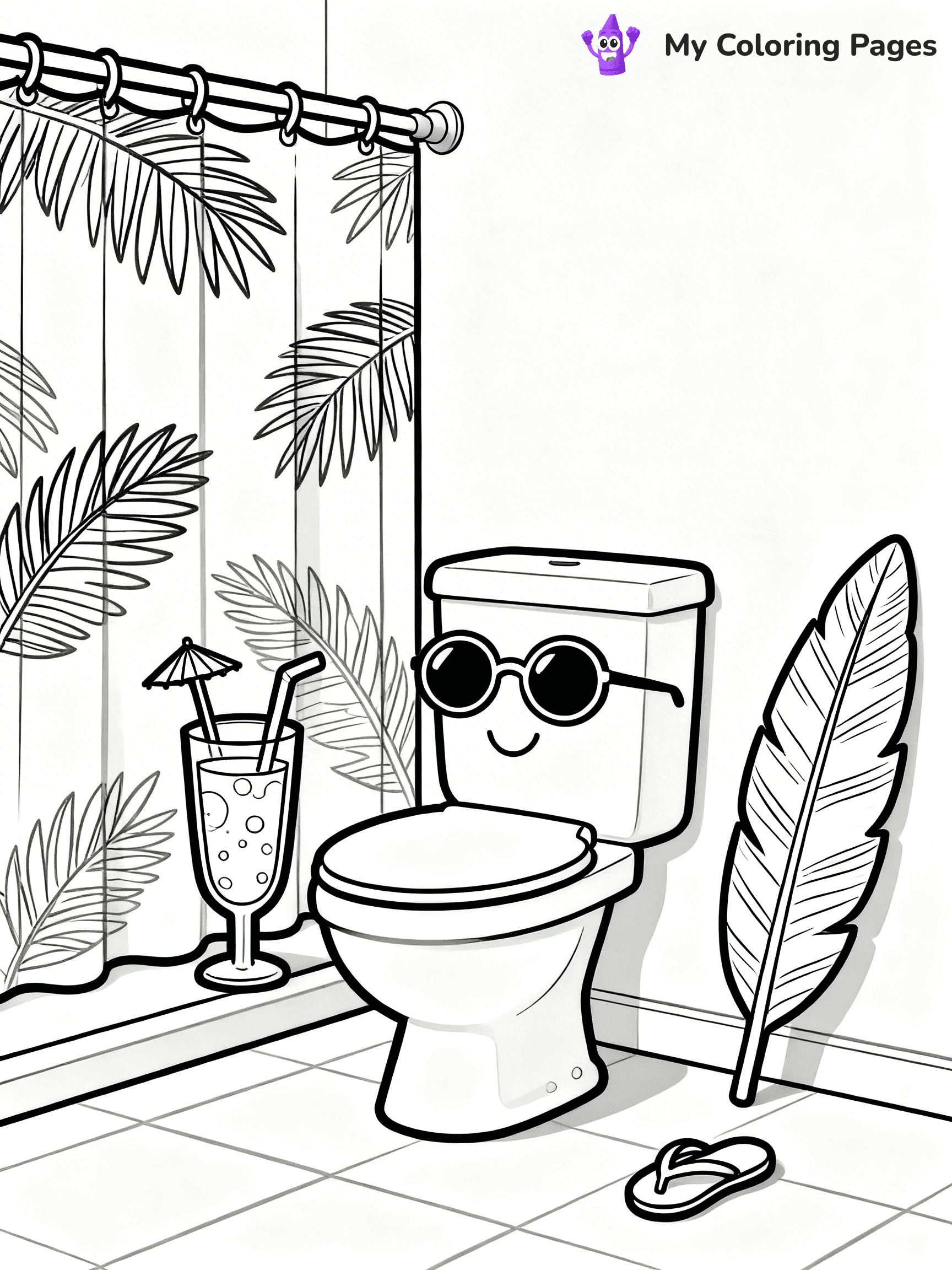 Toilet Coloring Pages - 2