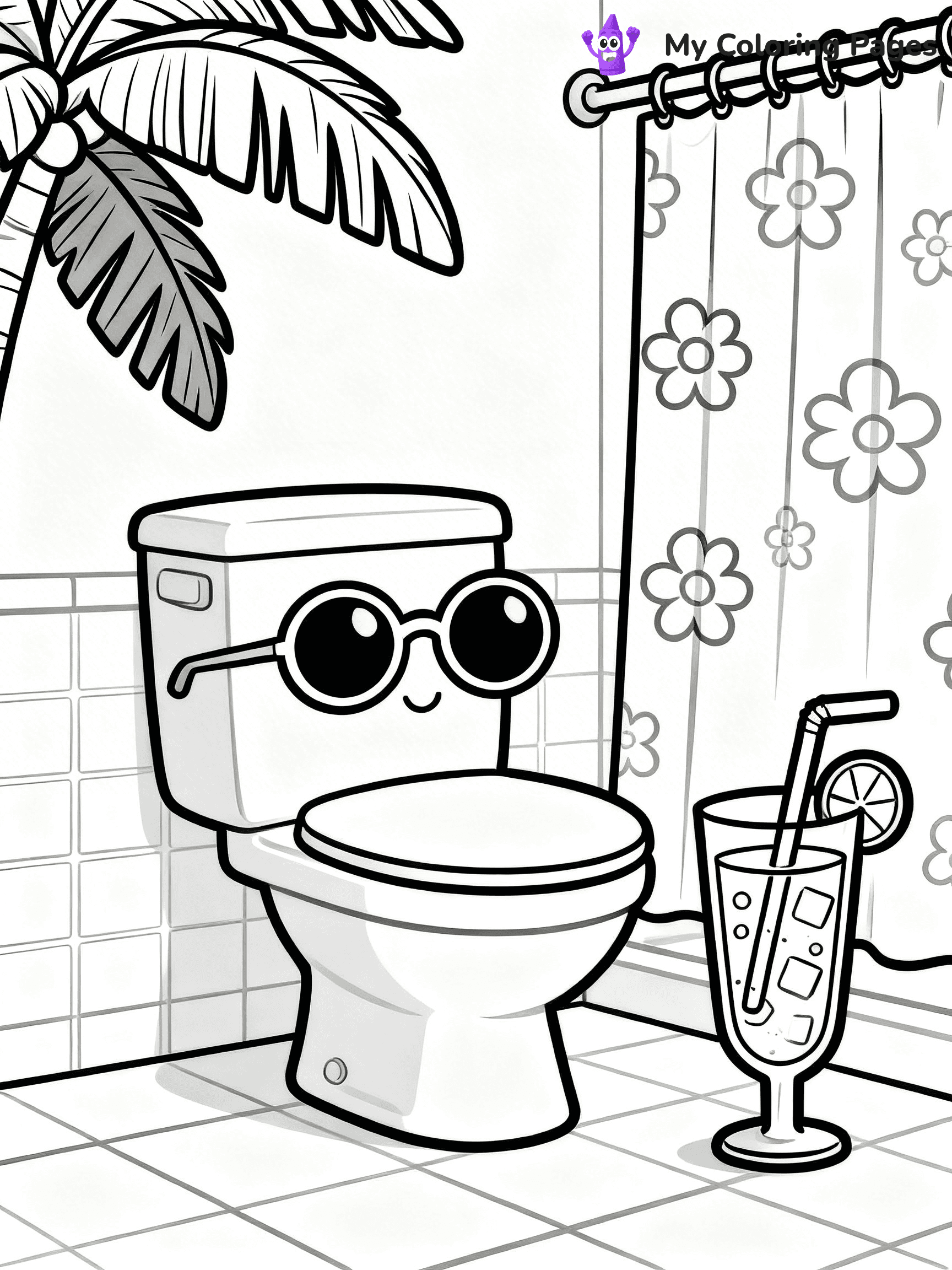 Toilet Coloring Pages - 1