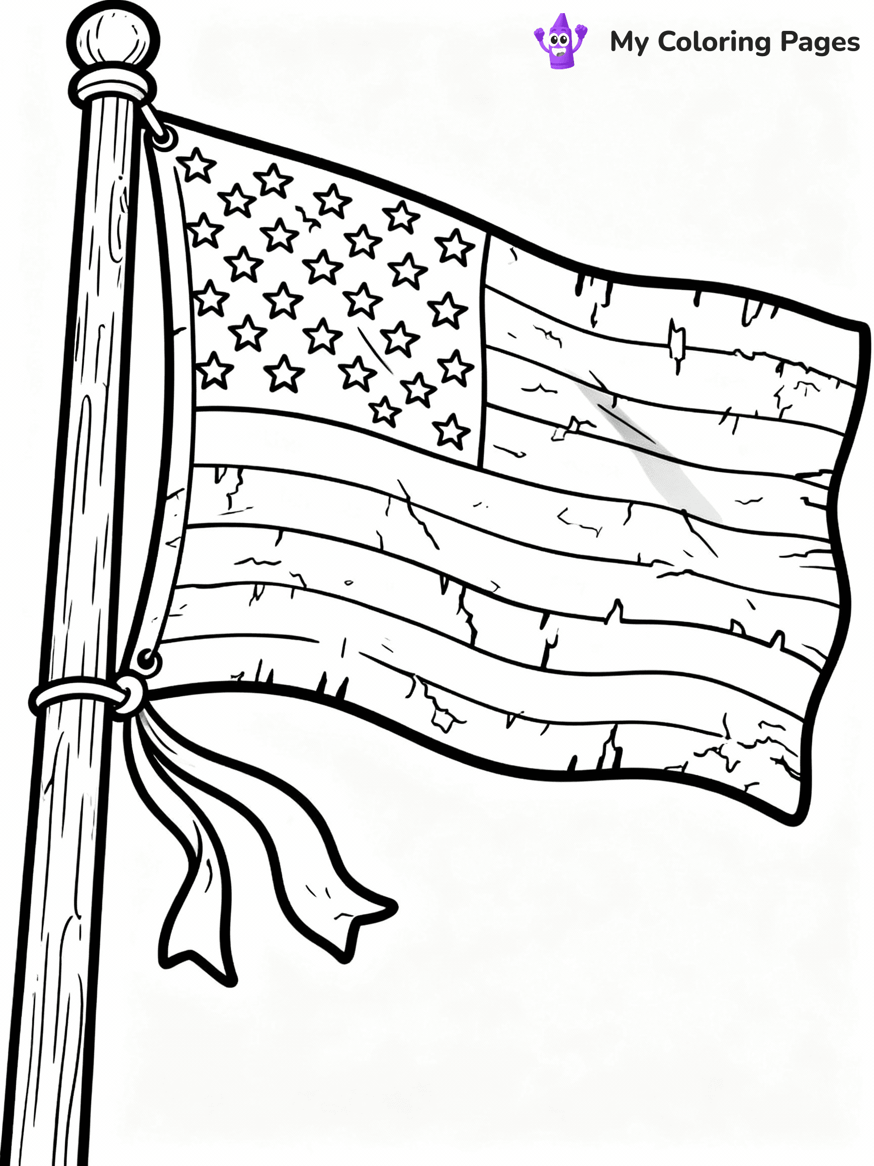 American Flag Coloring Pages - 16