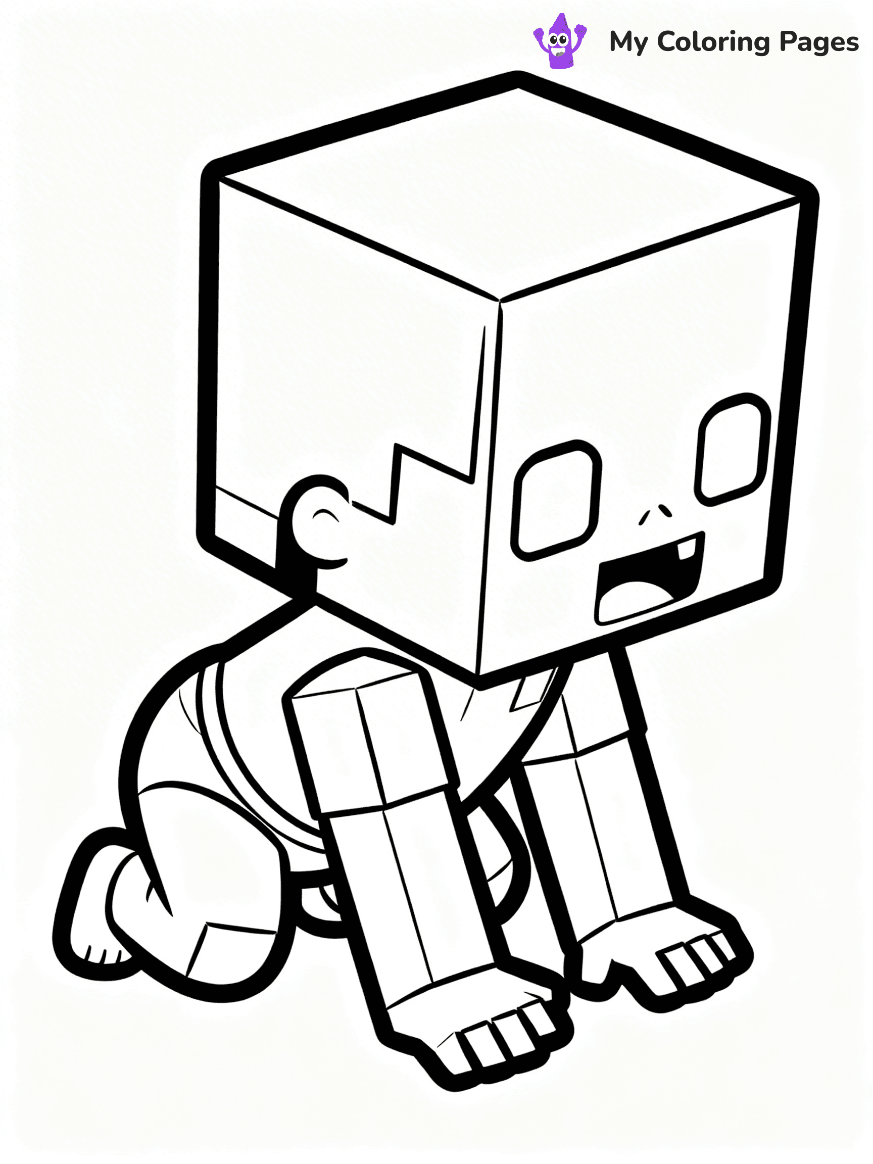 Minecraft Zombie Coloring Pages - 32