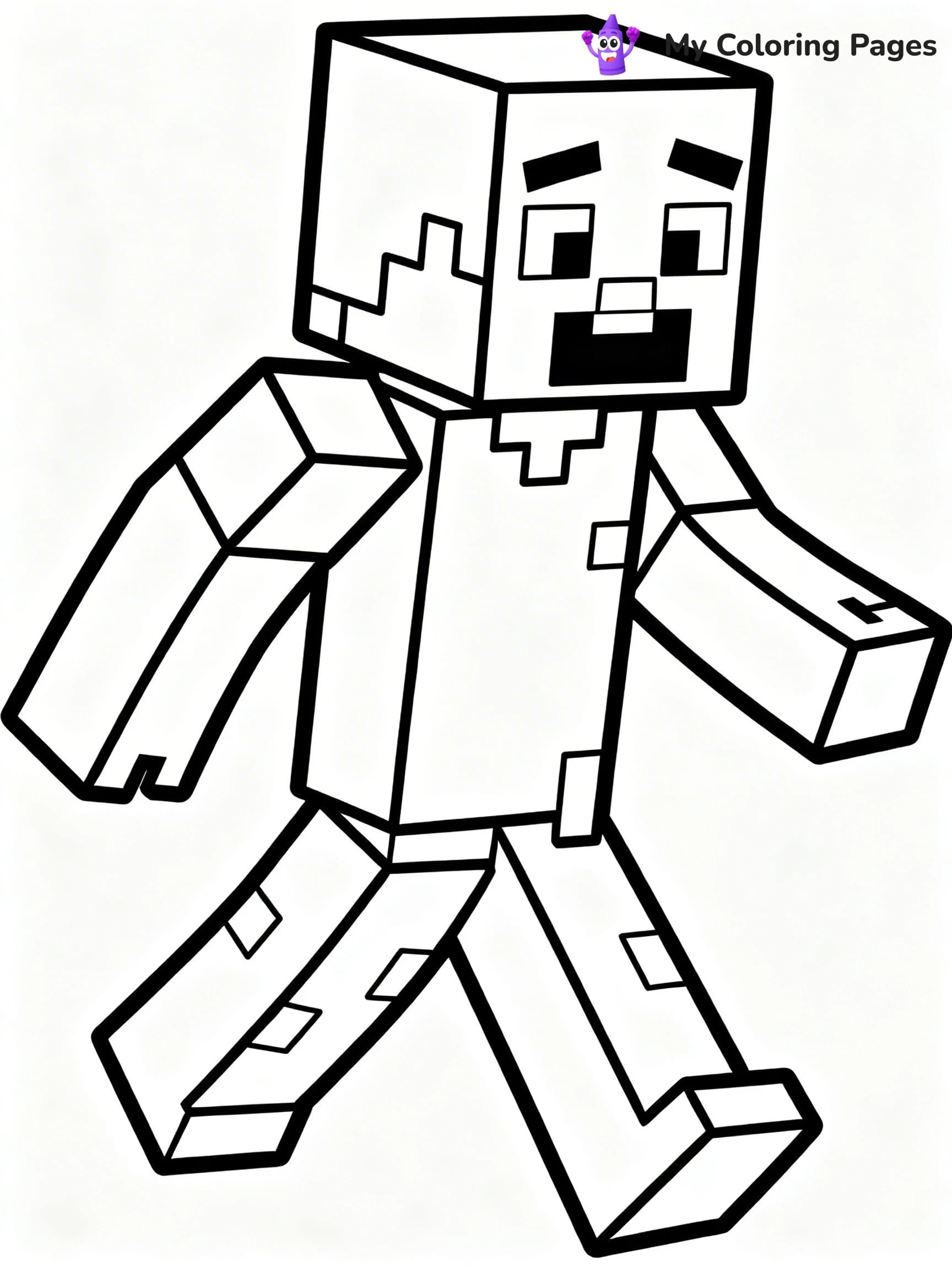 Minecraft Zombie Coloring Pages - 20