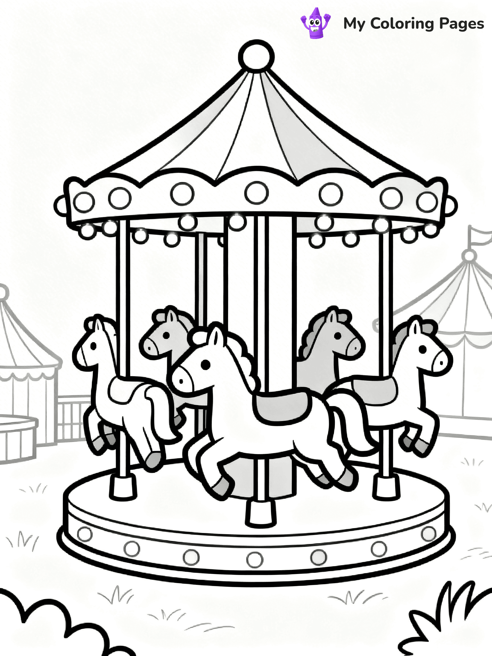 Roller Coaster Coloring Pages - 21