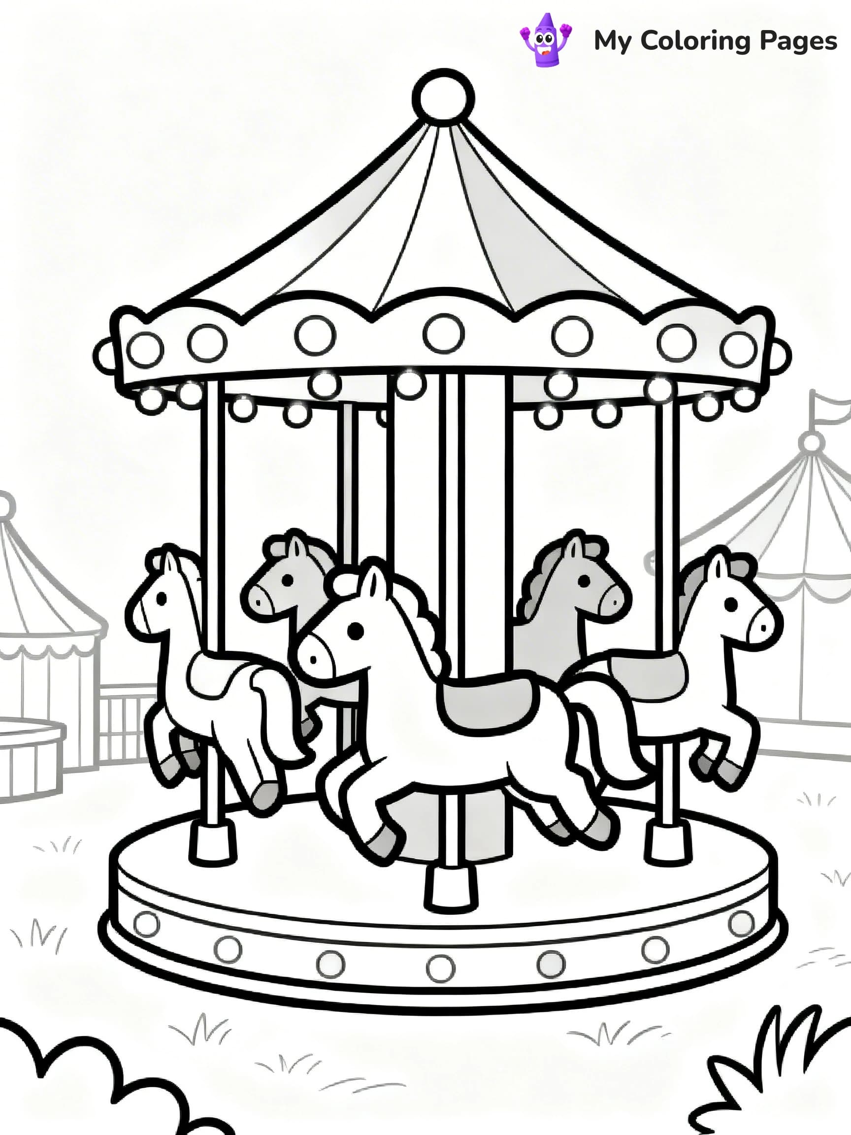 Roller Coaster Coloring Pages - 21