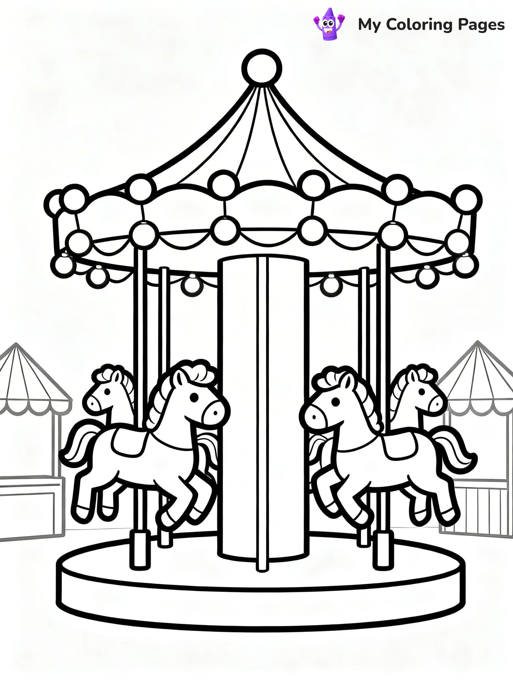 Roller Coaster Coloring Pages - 19