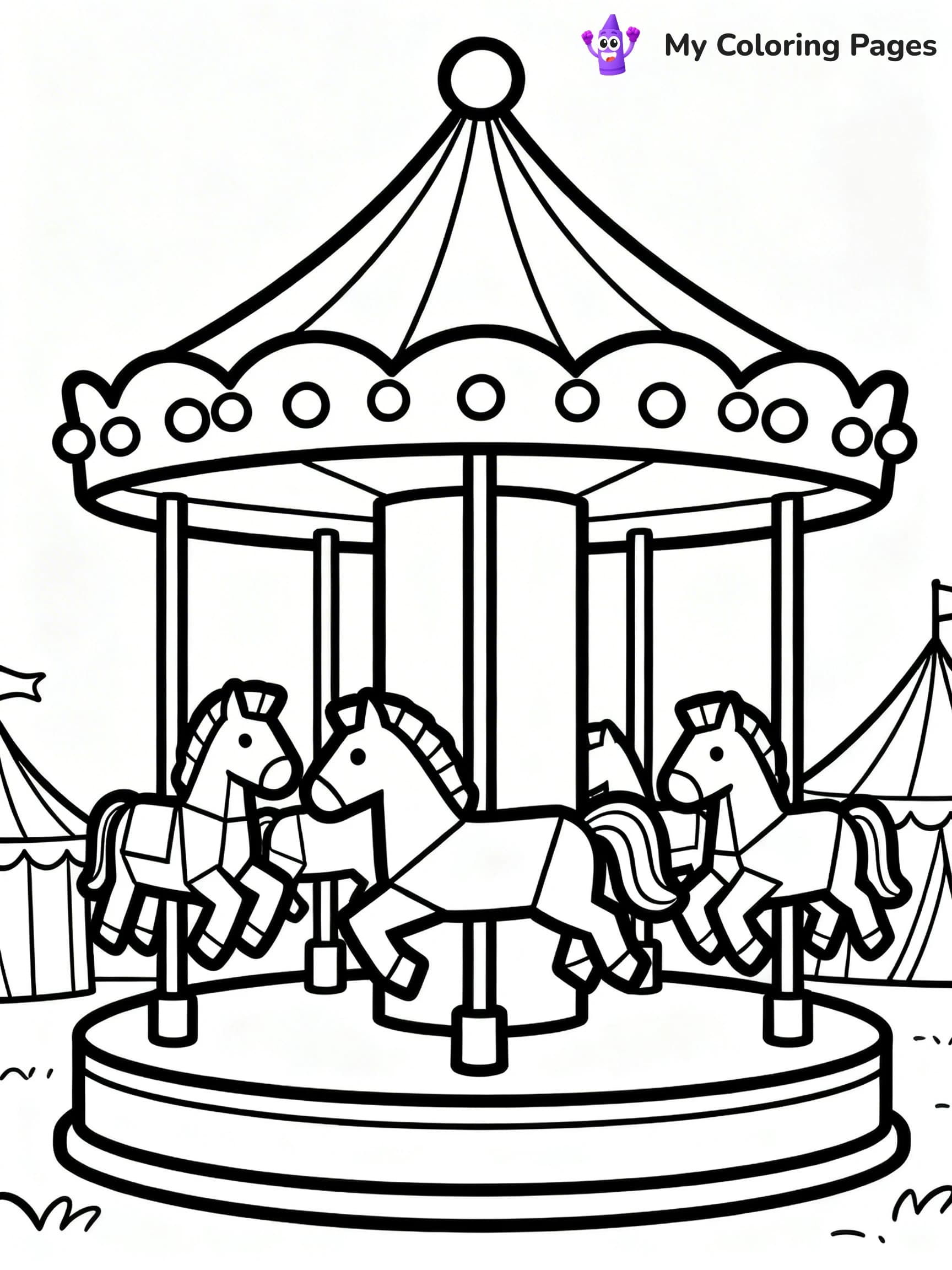 Roller Coaster Coloring Pages - 18