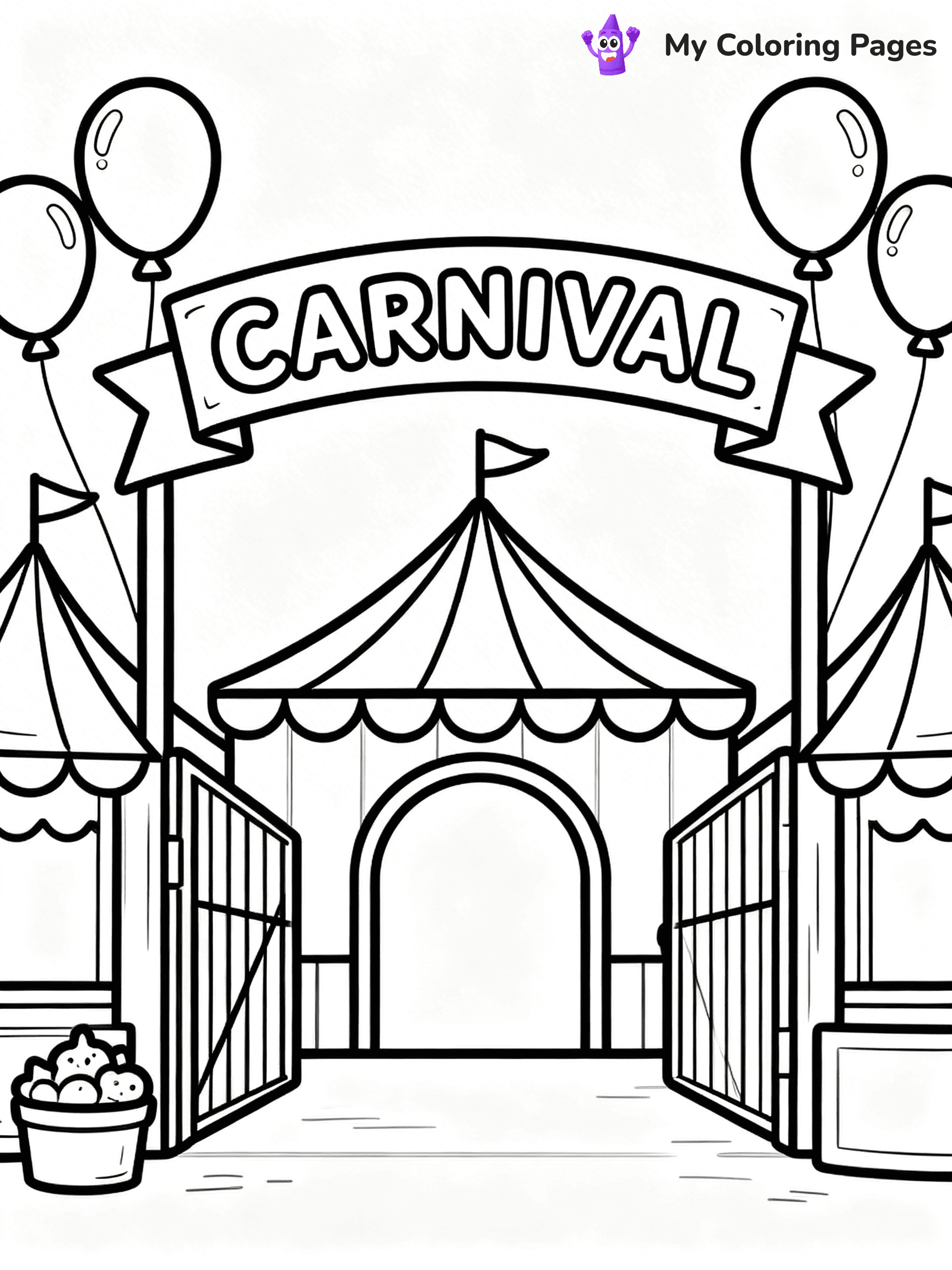 Roller Coaster Coloring Pages - 3