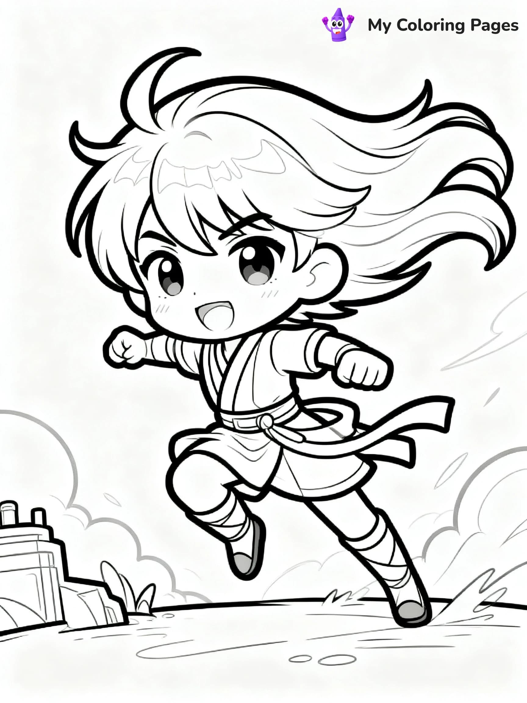 Cool Anime Coloring Pages - 24