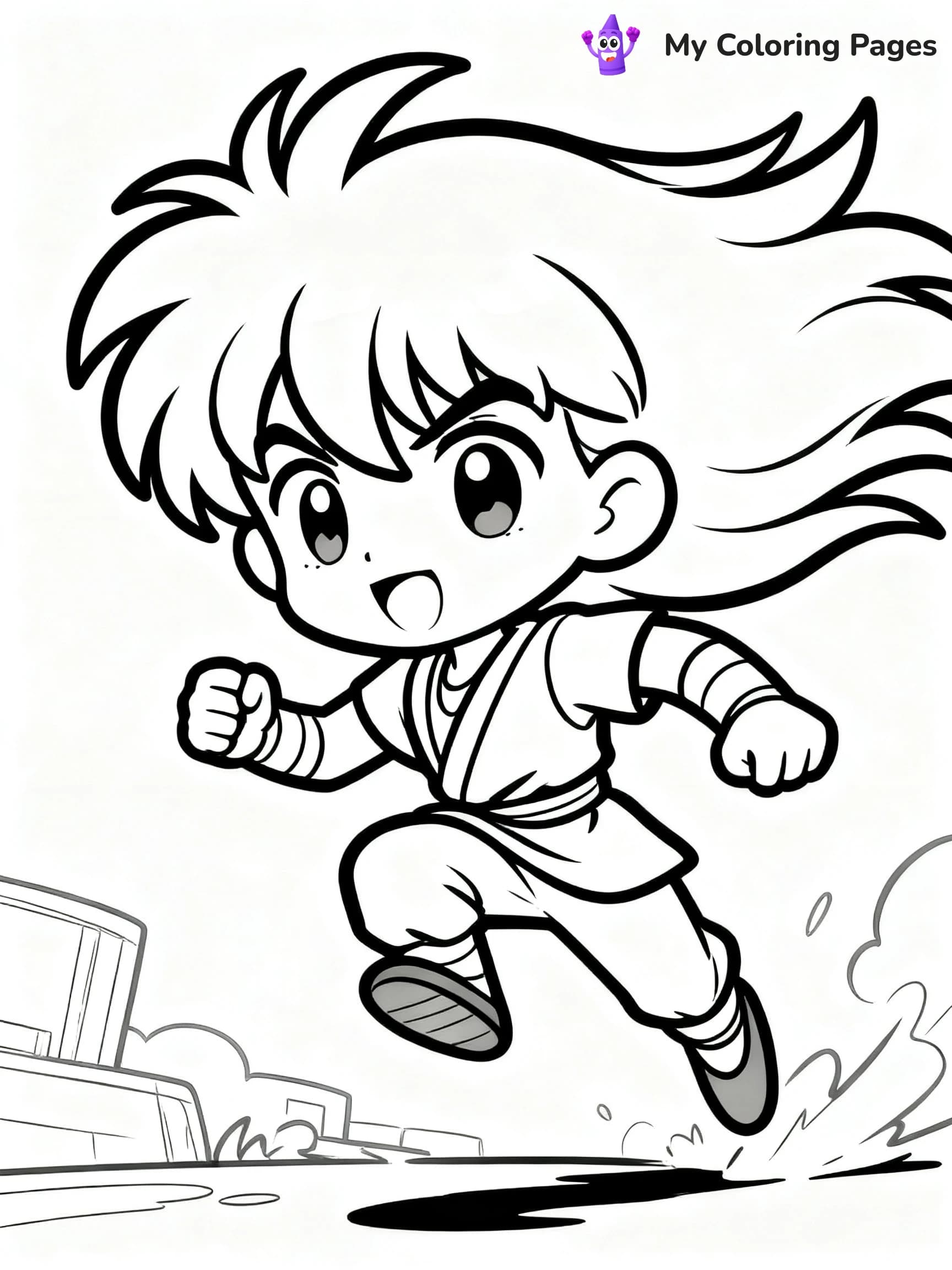 Cool Anime Coloring Pages - 23