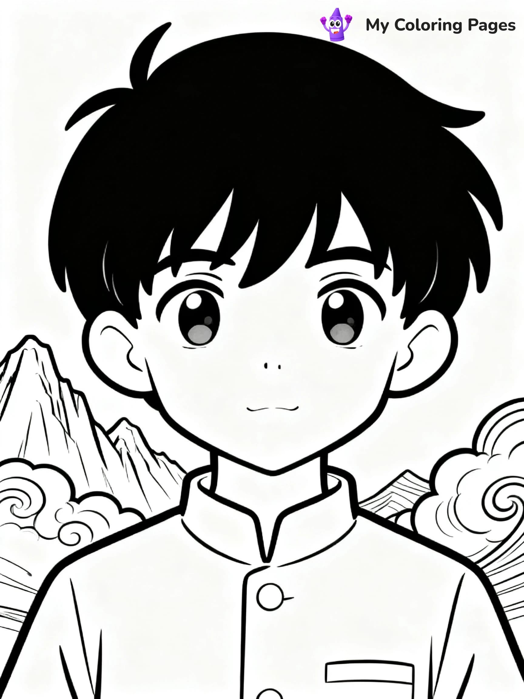 Cool Anime Coloring Pages - 9