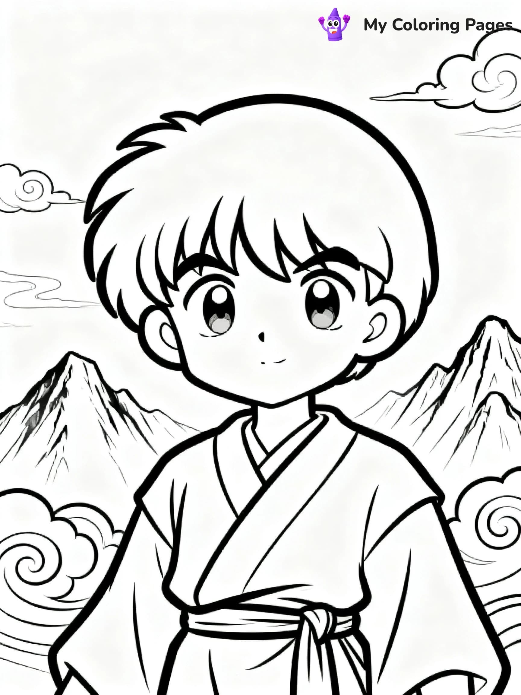 Cool Anime Coloring Pages - 8