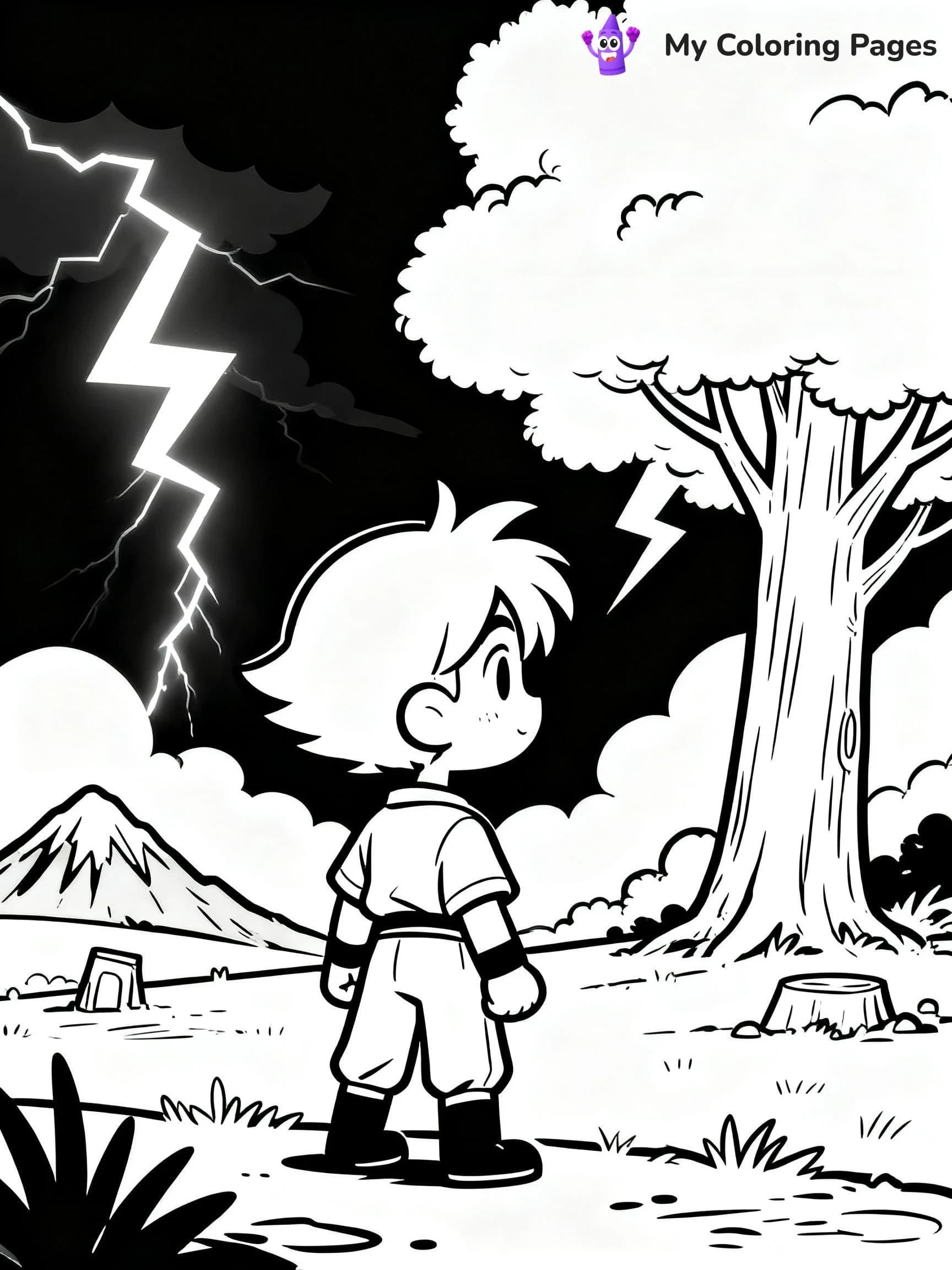 Cool Anime Coloring Pages - 7