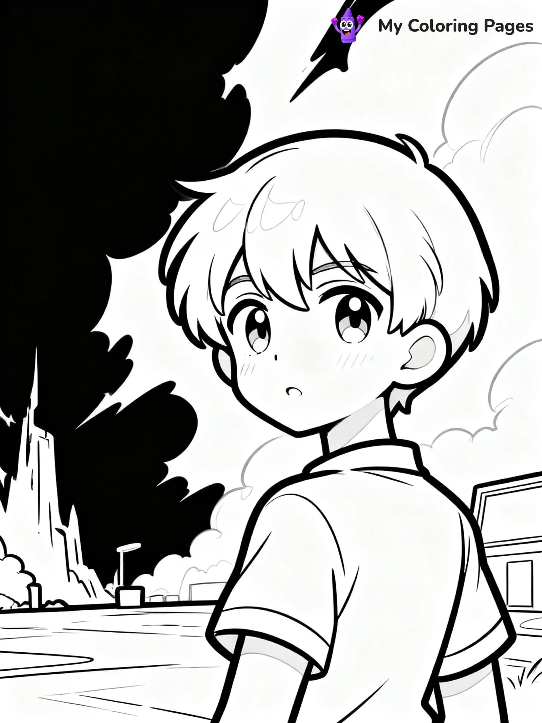 Cool Anime Coloring Pages - 4