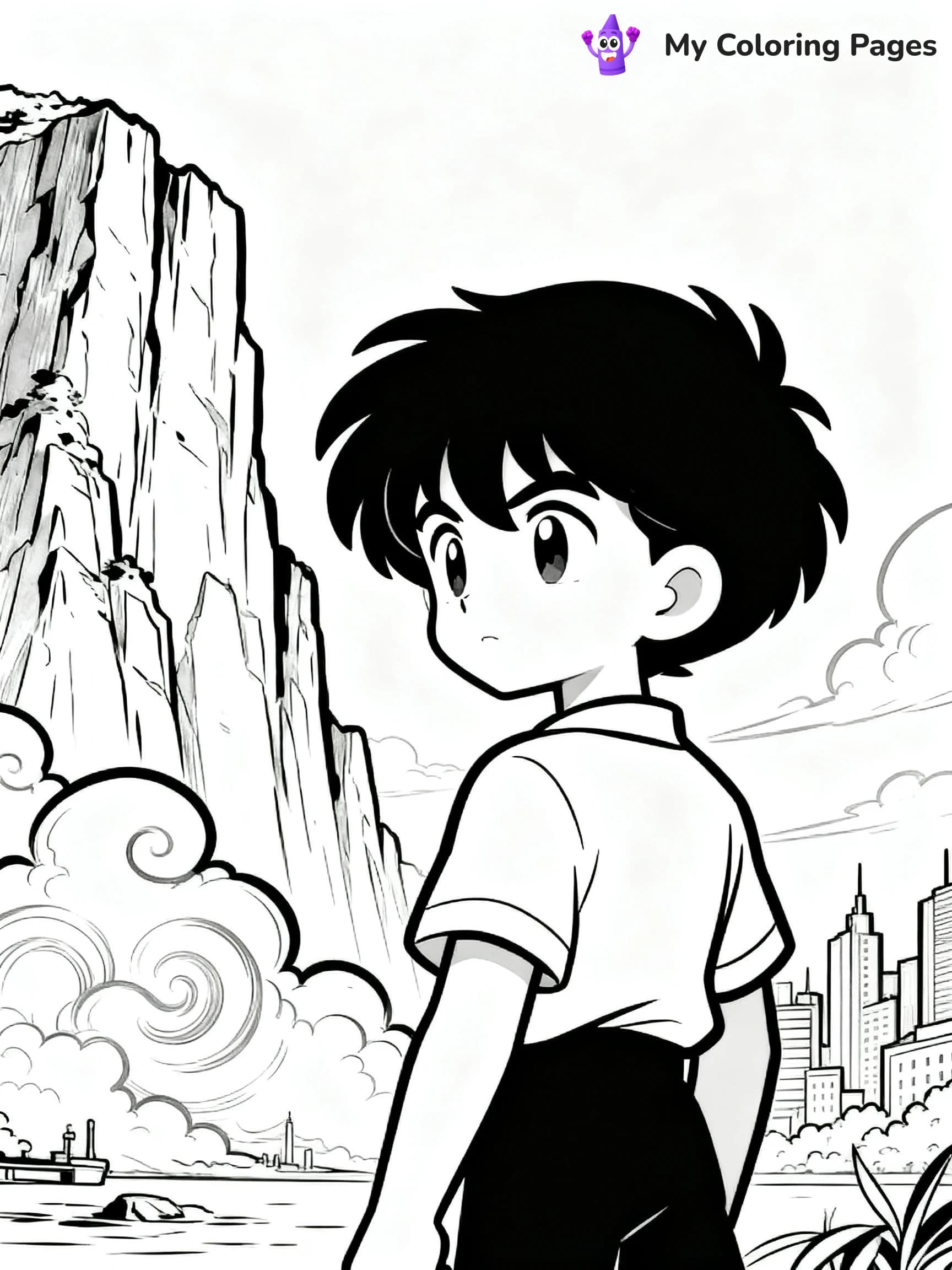 Cool Anime Coloring Pages - 3