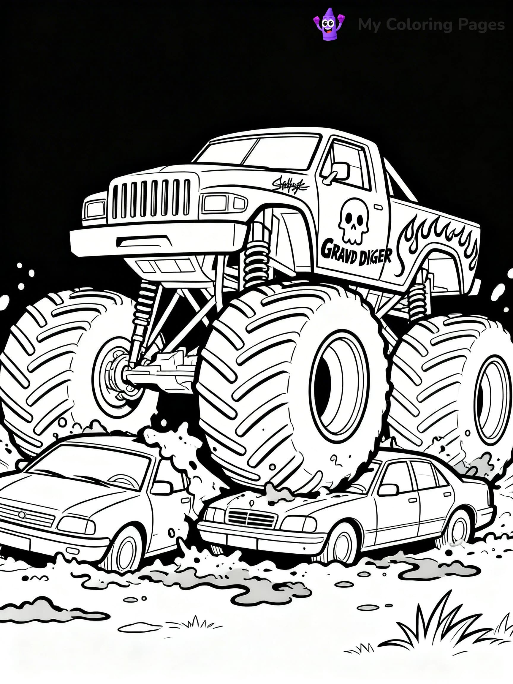 Grave Digger Coloring Pages - 14