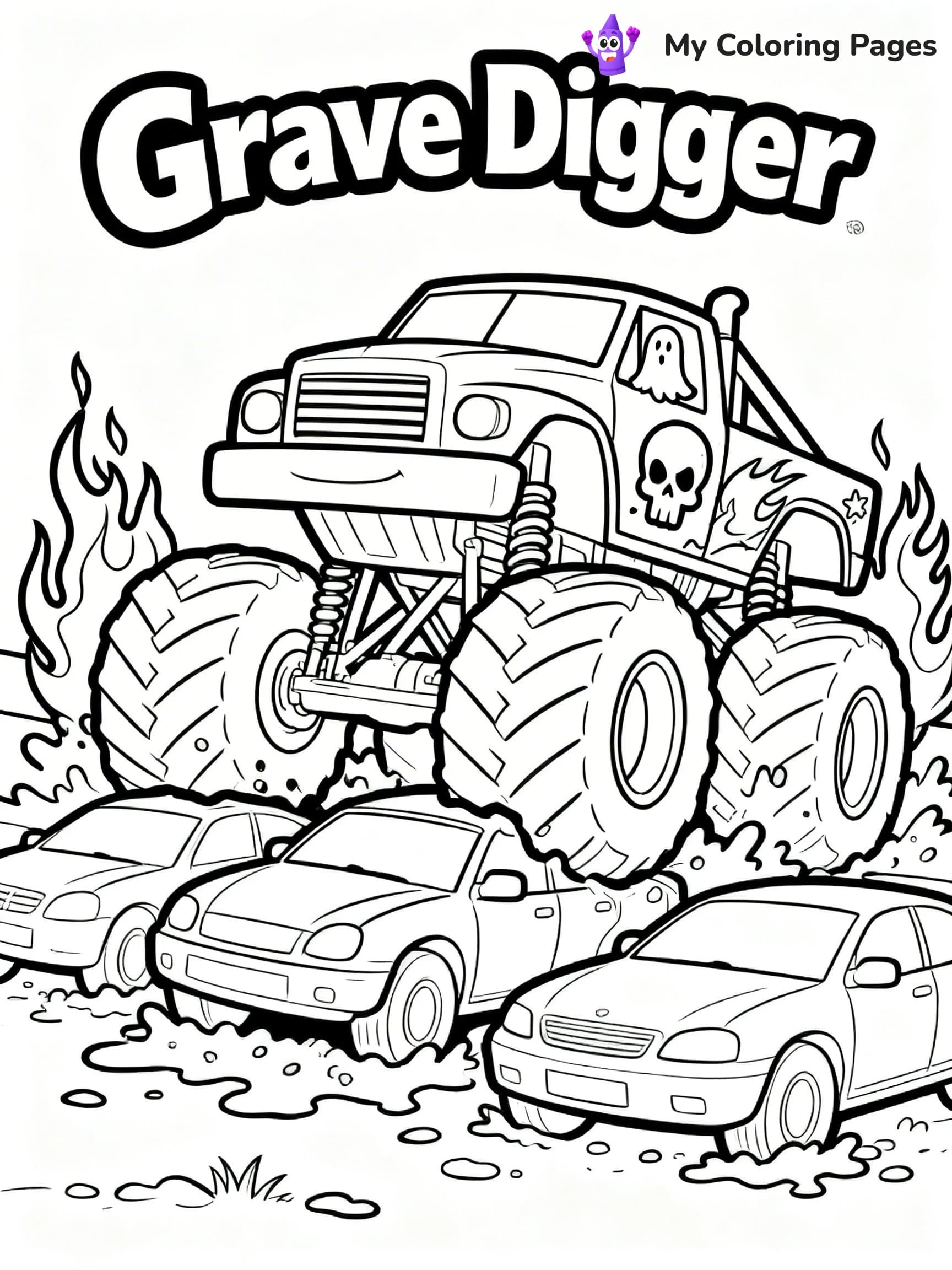 Grave Digger Coloring Pages - 13
