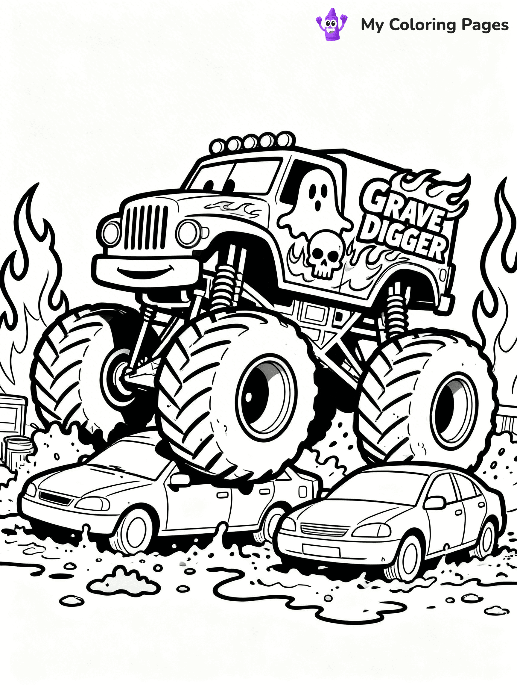 Grave Digger Coloring Pages - 10