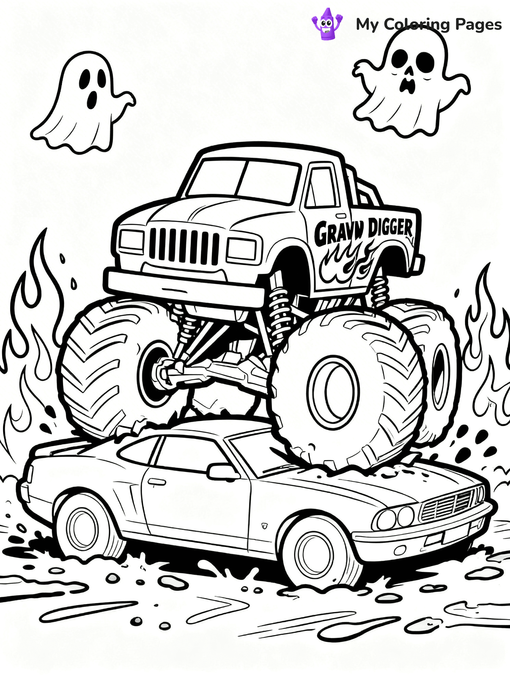 Grave Digger Coloring Pages - 9