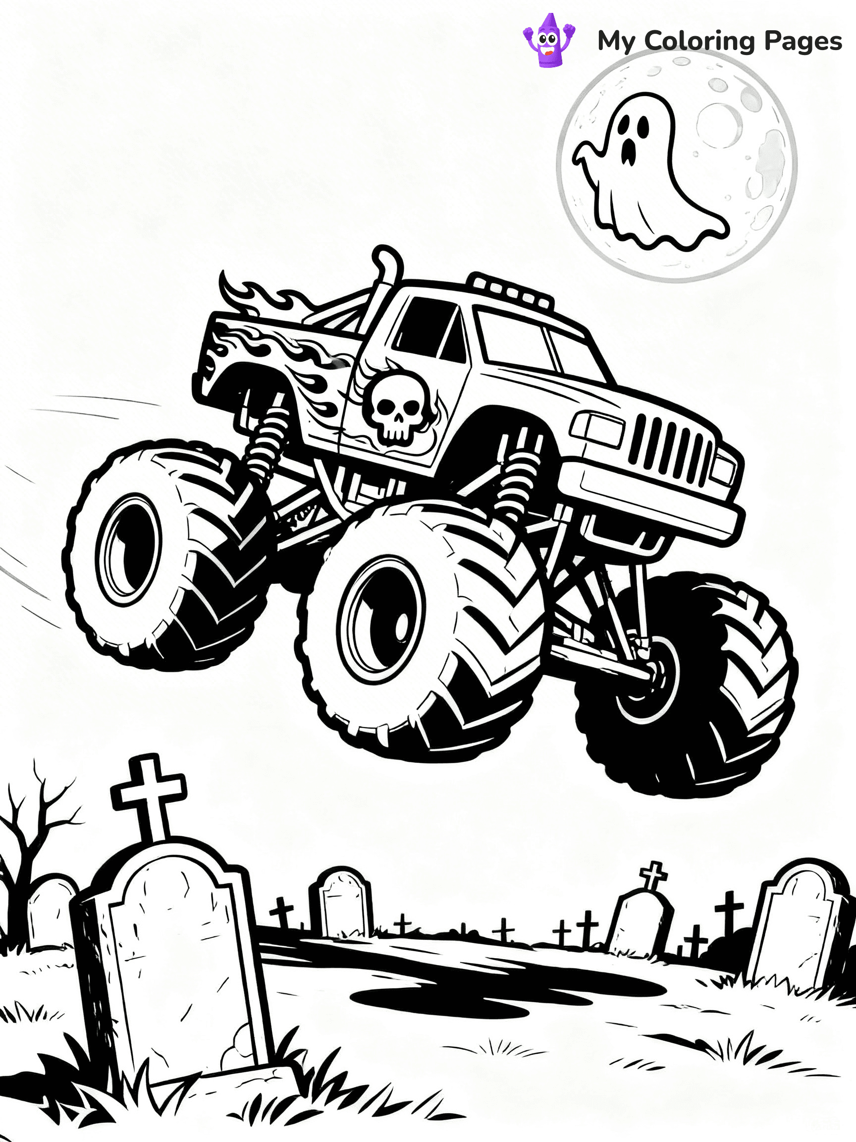 Grave Digger Coloring Pages - 5