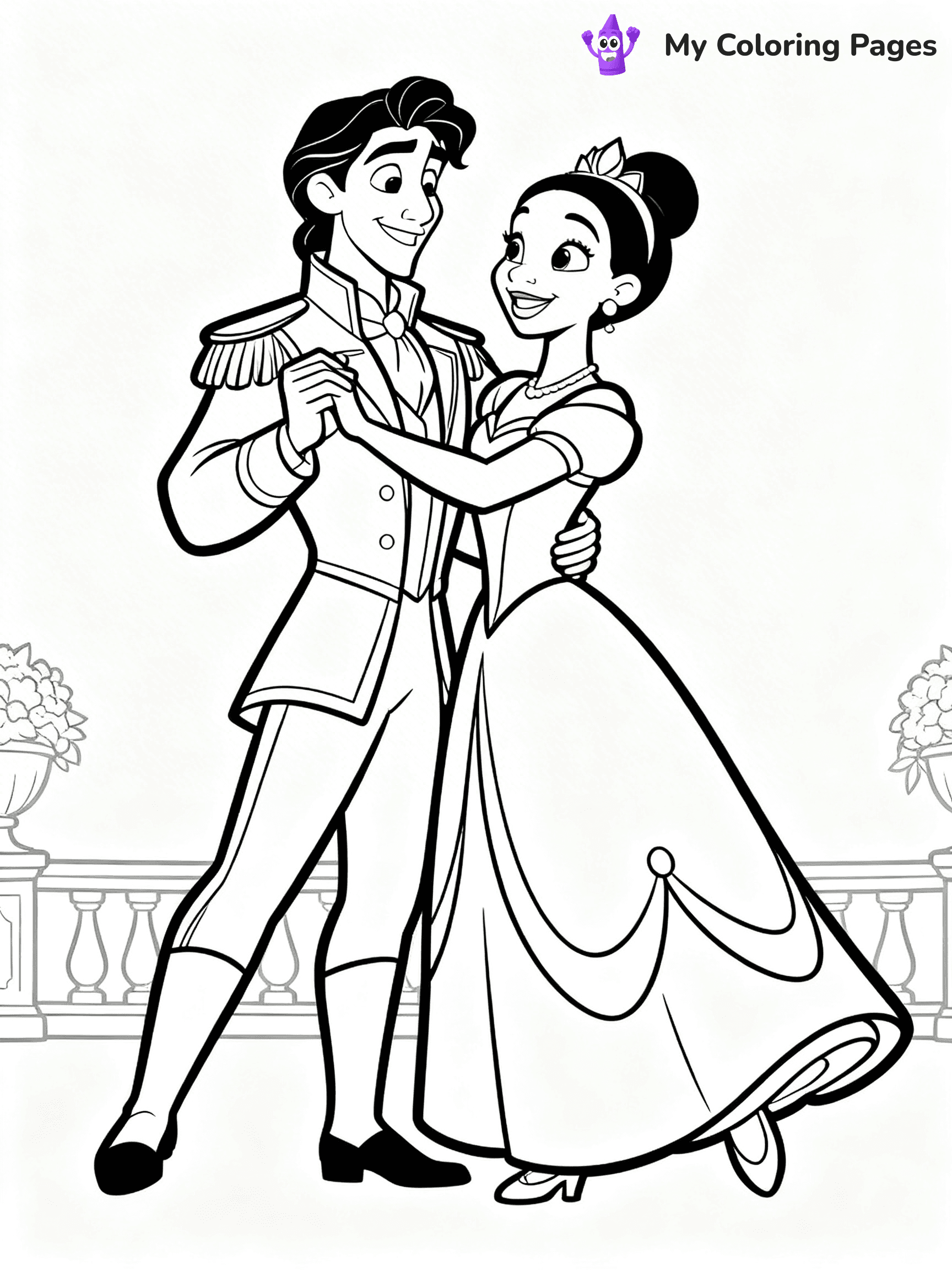 Tiana Coloring Pages - 28