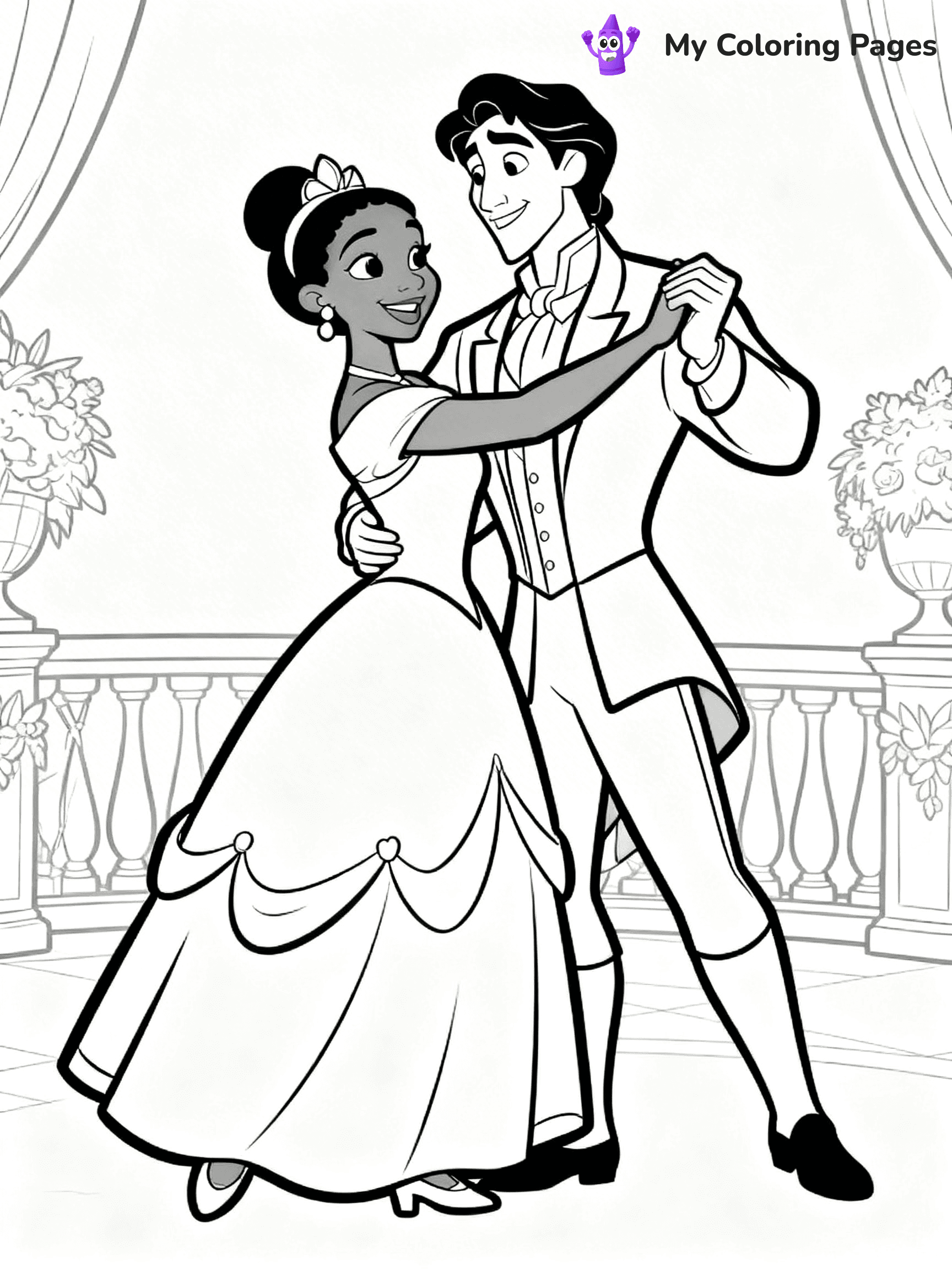 Tiana Coloring Pages - 27