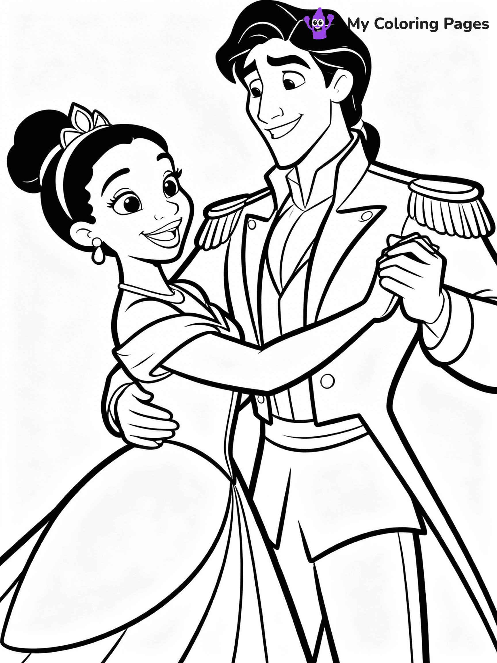 Tiana Coloring Pages - 26