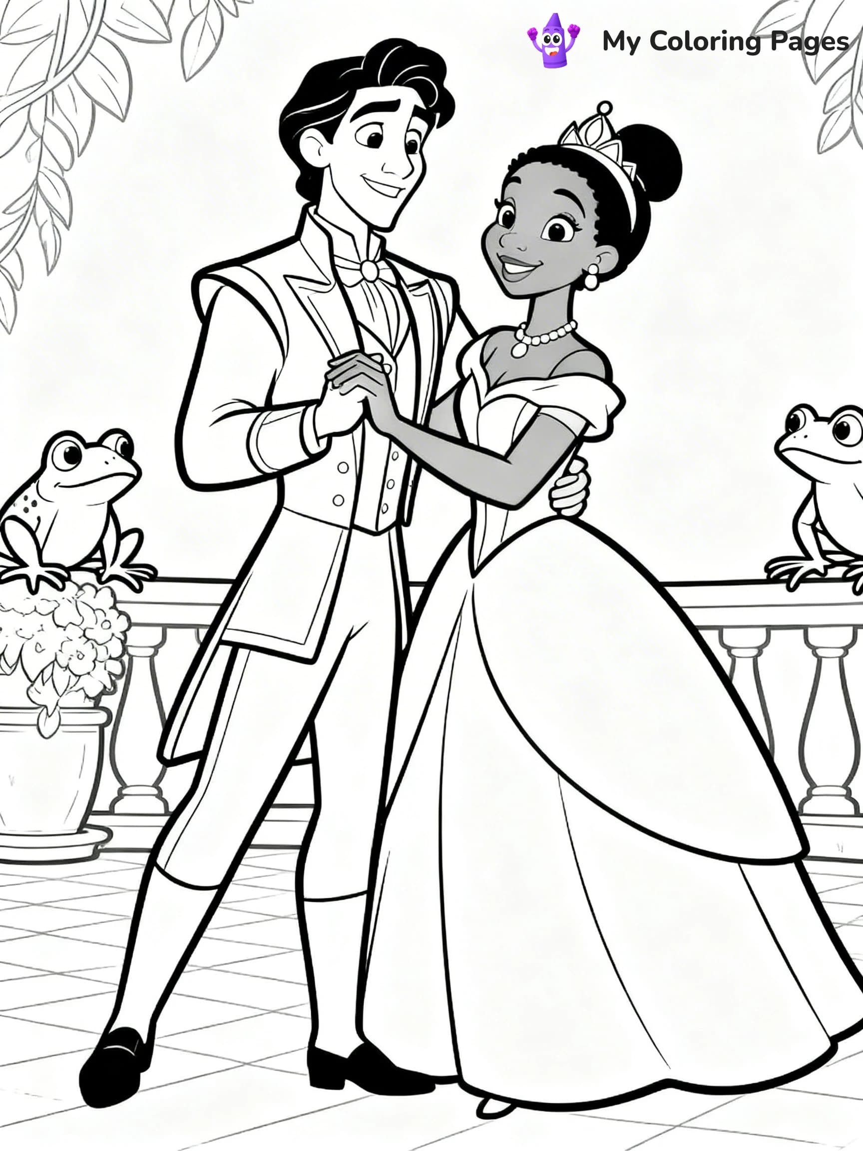 Tiana Coloring Pages - 23