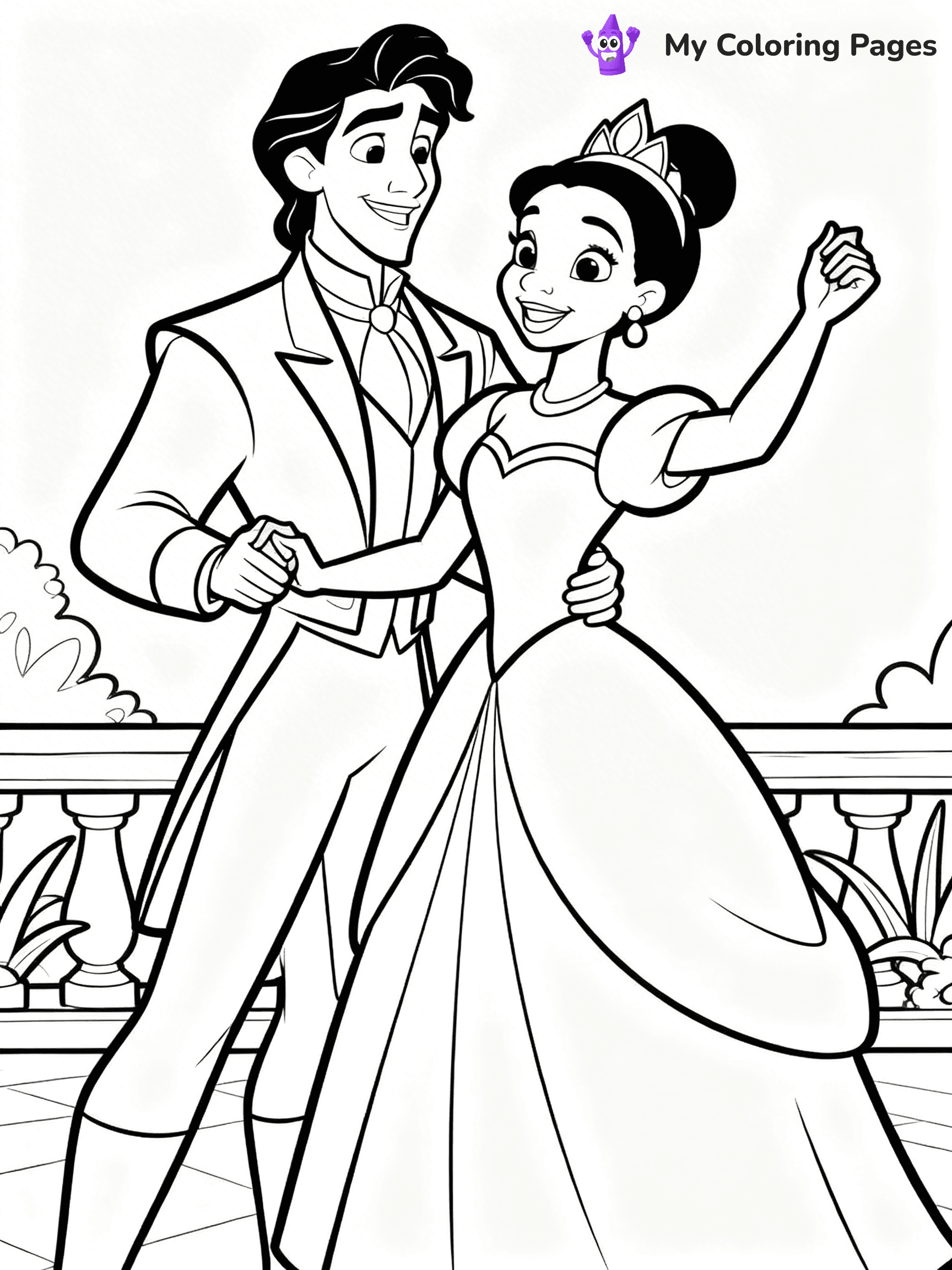 Tiana Coloring Pages - 22