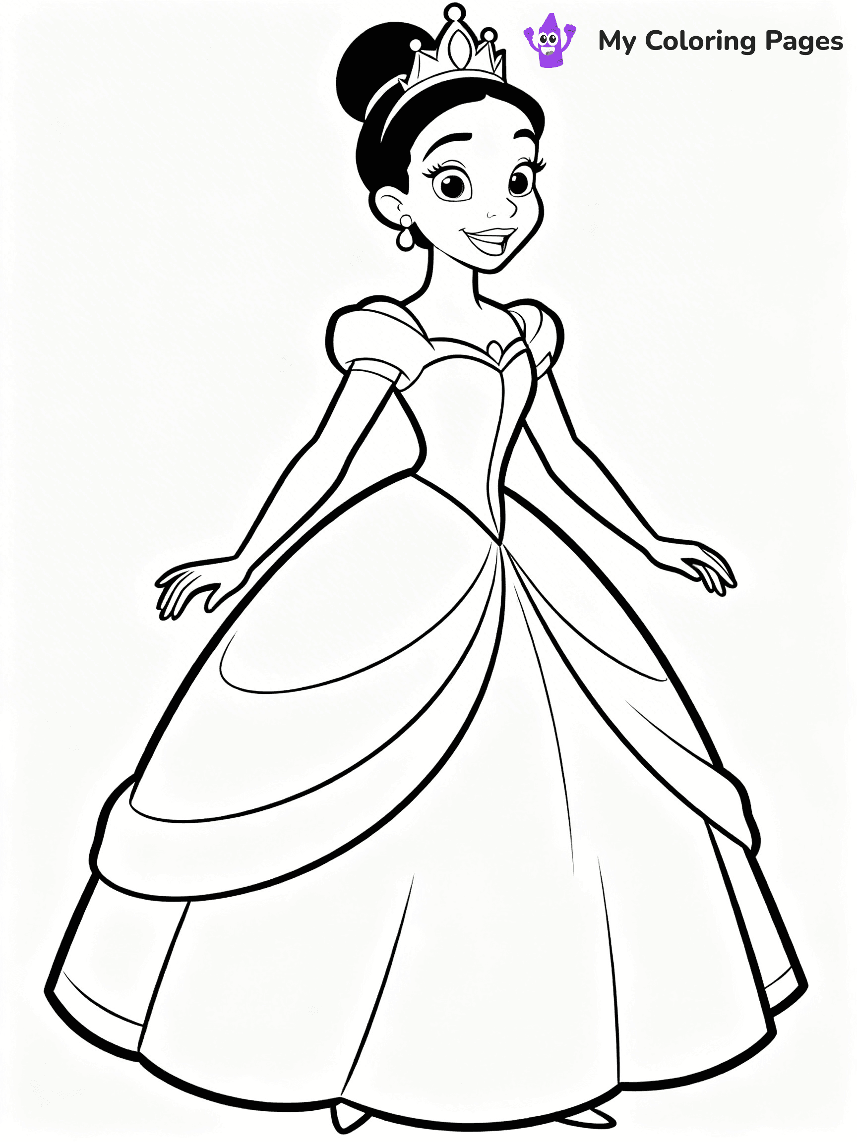 Tiana Coloring Pages - 18