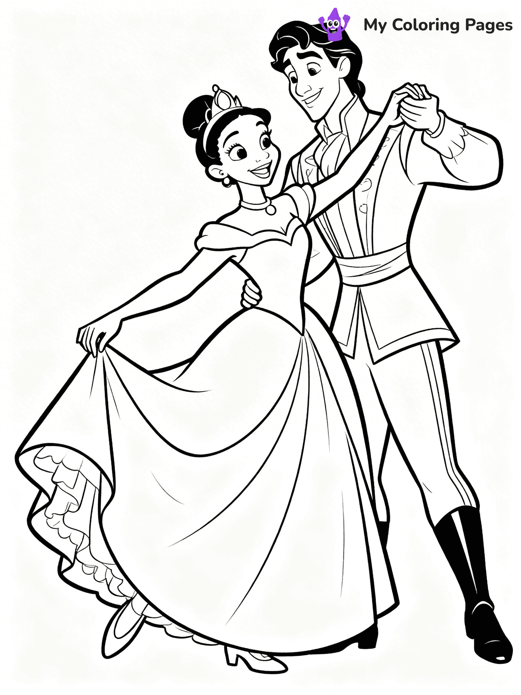 Tiana Coloring Pages - 14