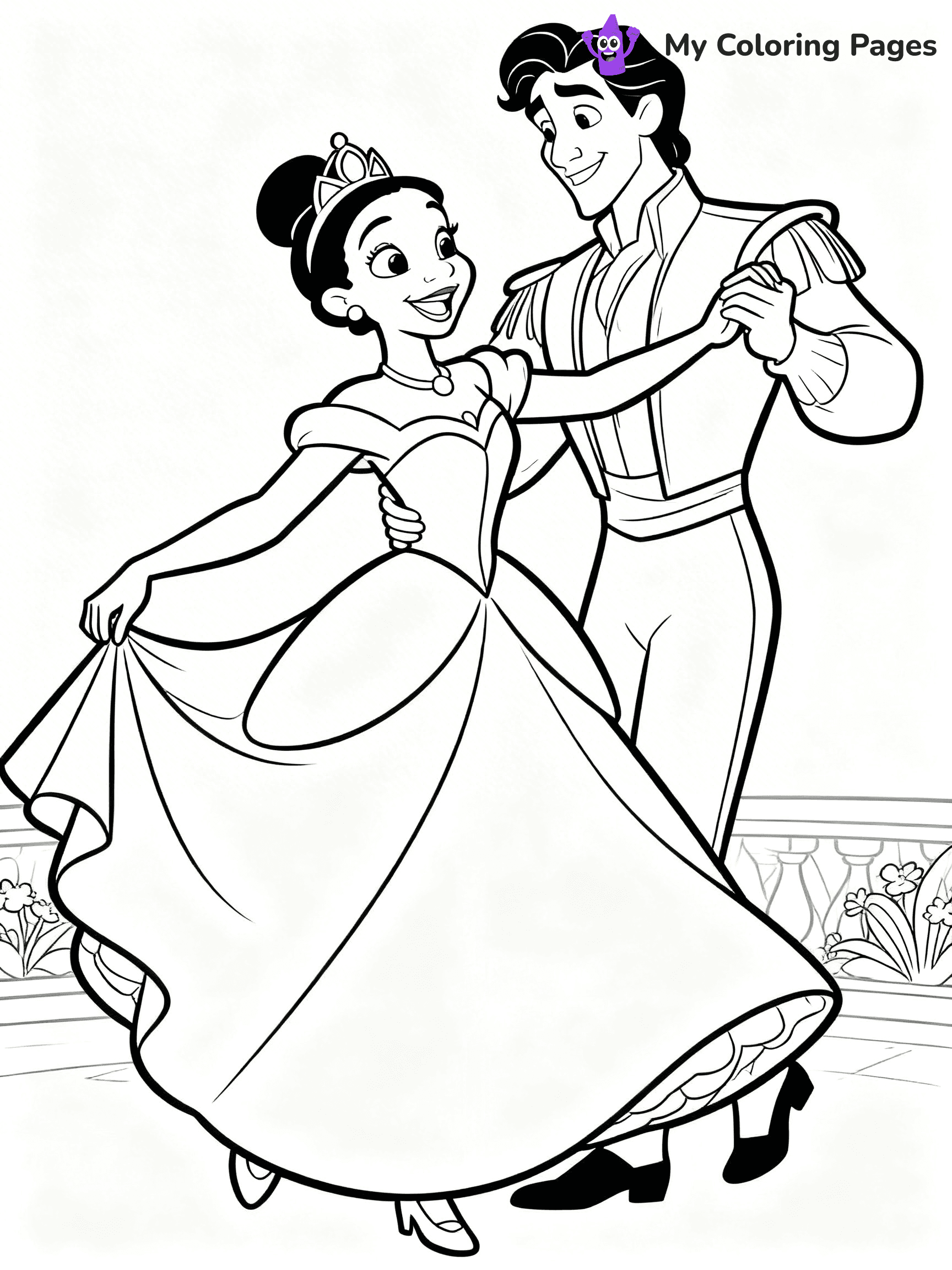 Tiana Coloring Pages - 13
