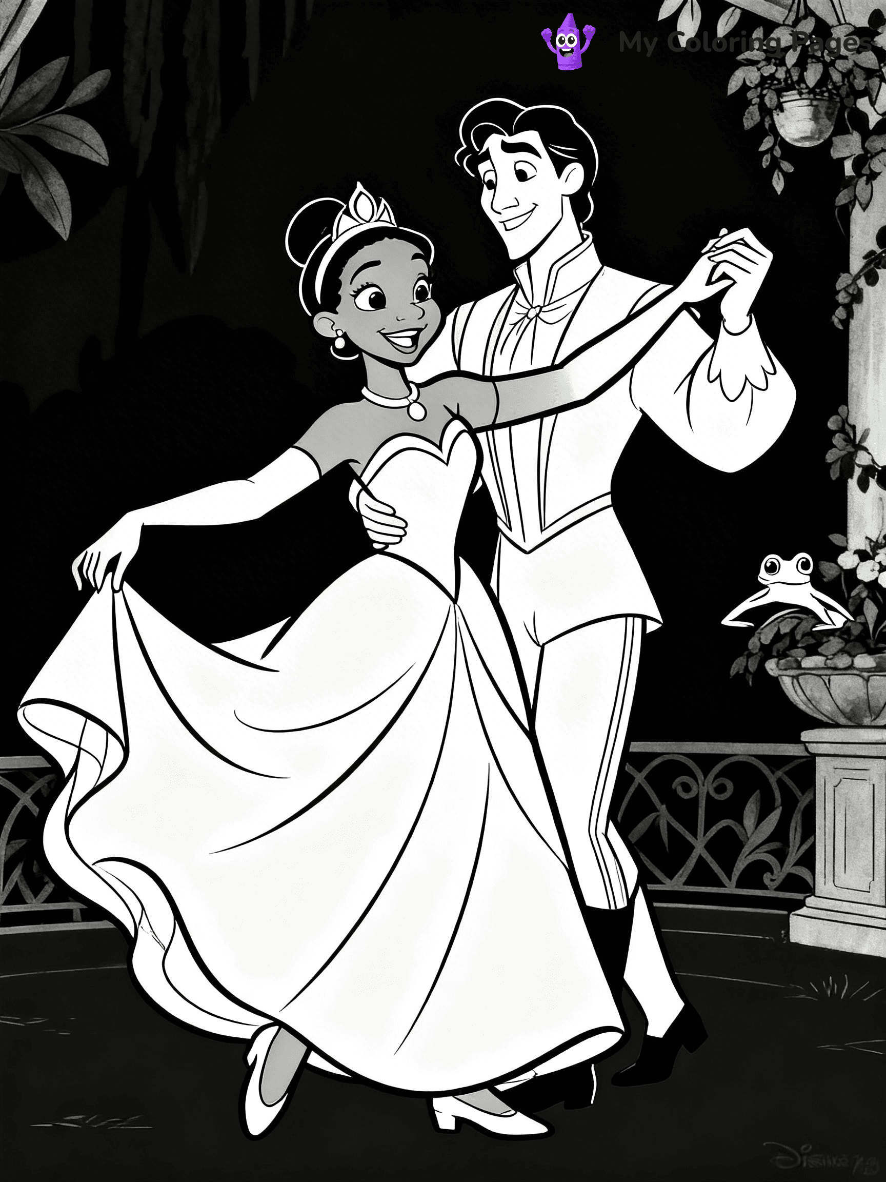 Tiana Coloring Pages - 11