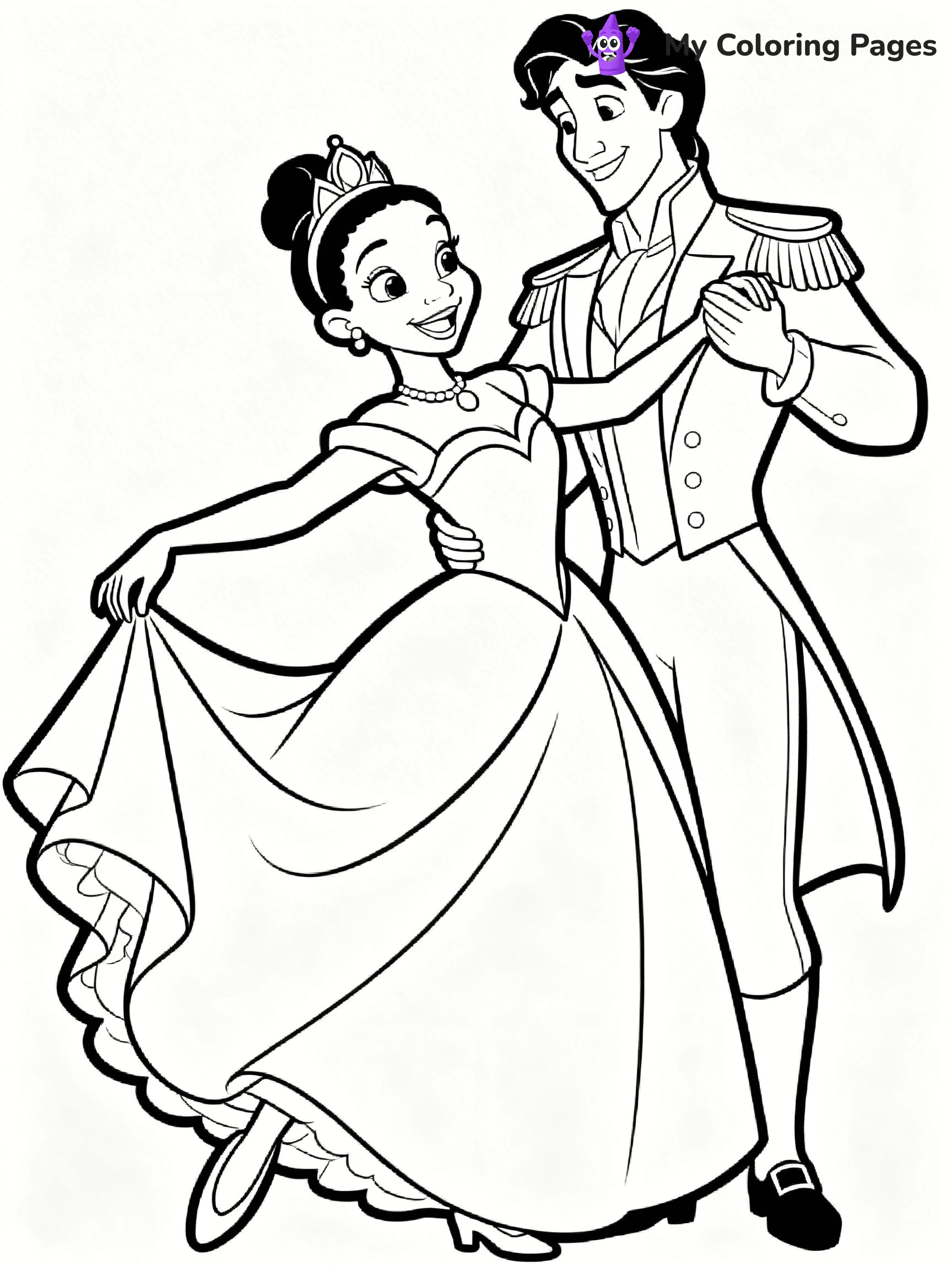 Tiana Coloring Pages - 10