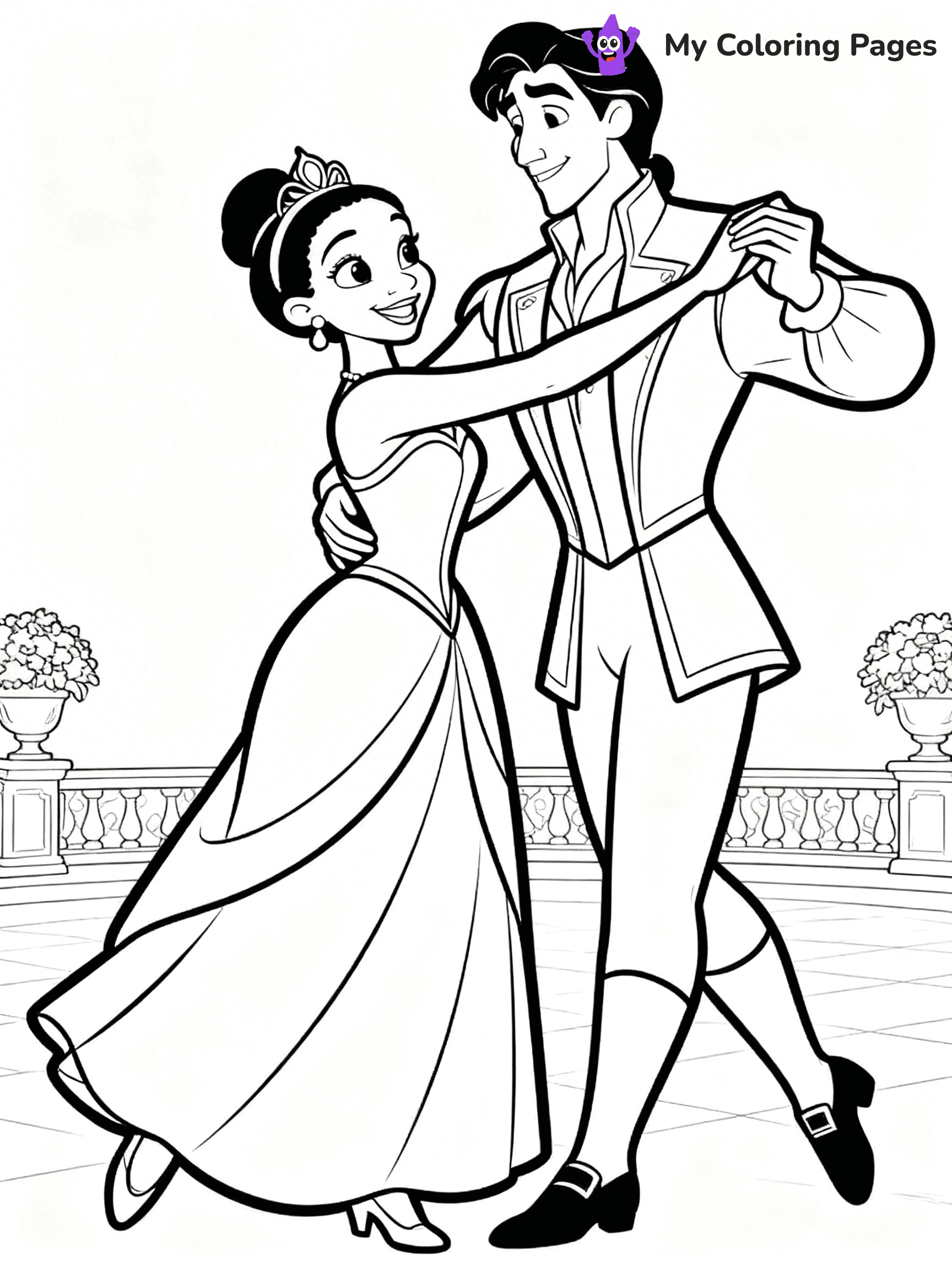 Tiana Coloring Pages - 9