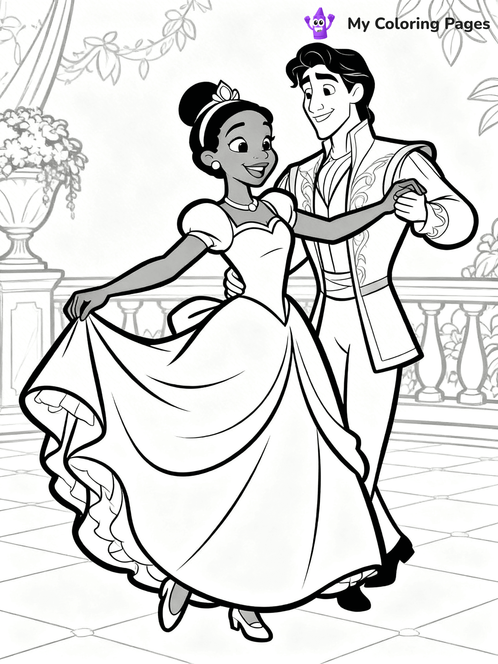 Tiana Coloring Pages - 8