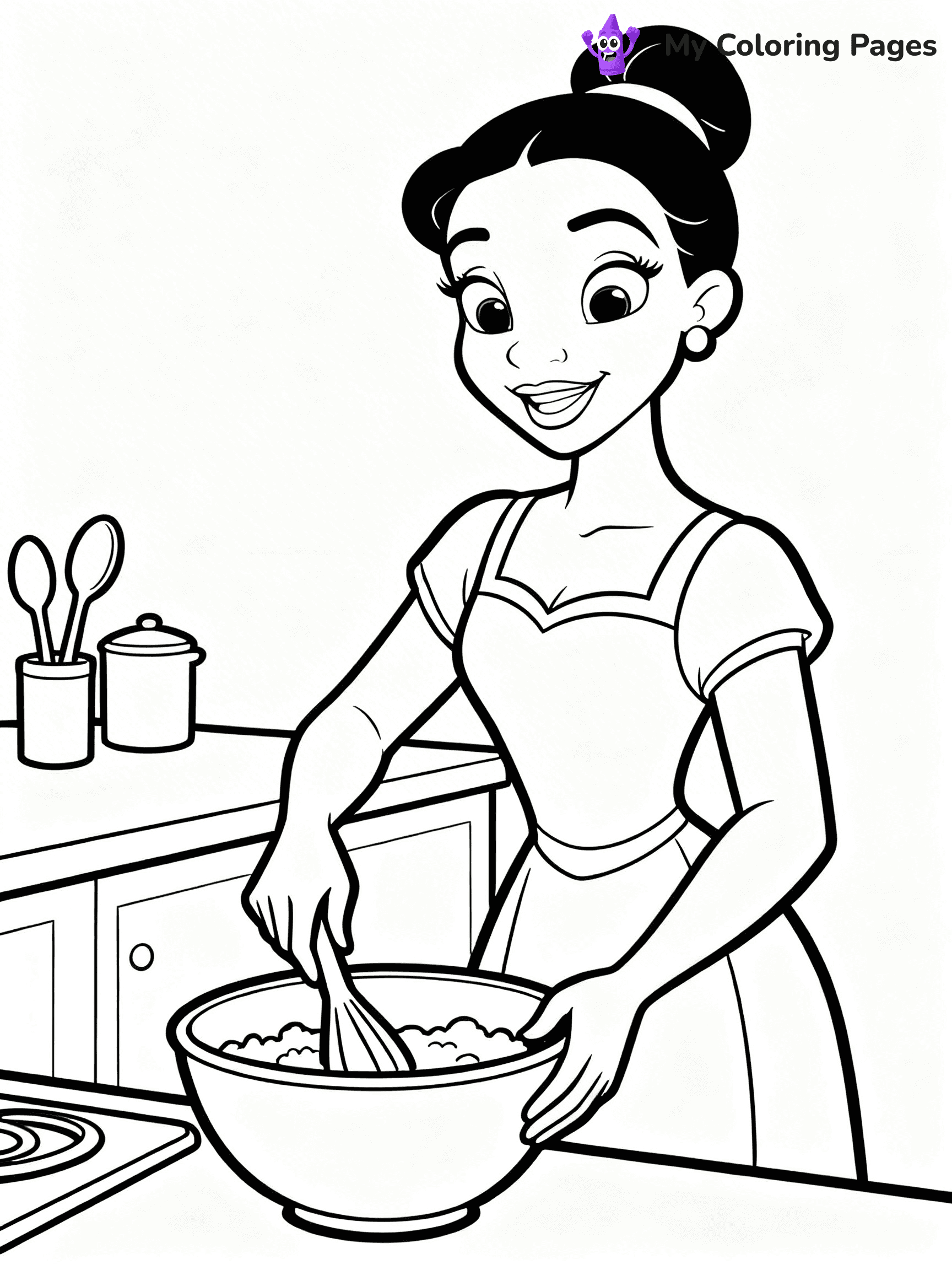 Tiana Coloring Pages - 5