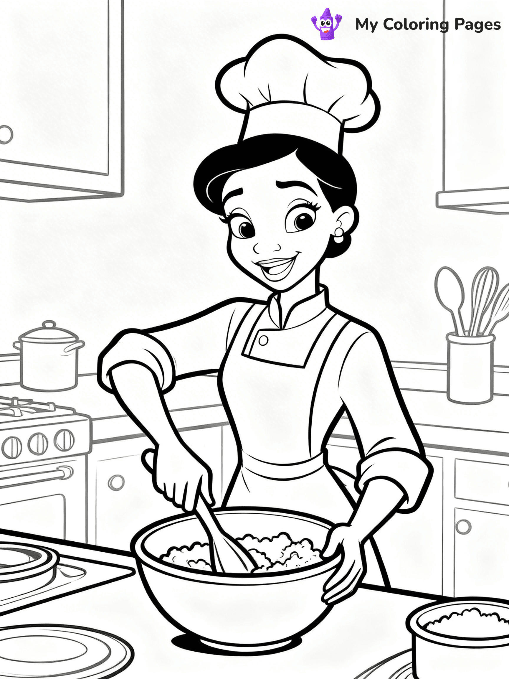 Tiana Coloring Pages - 3