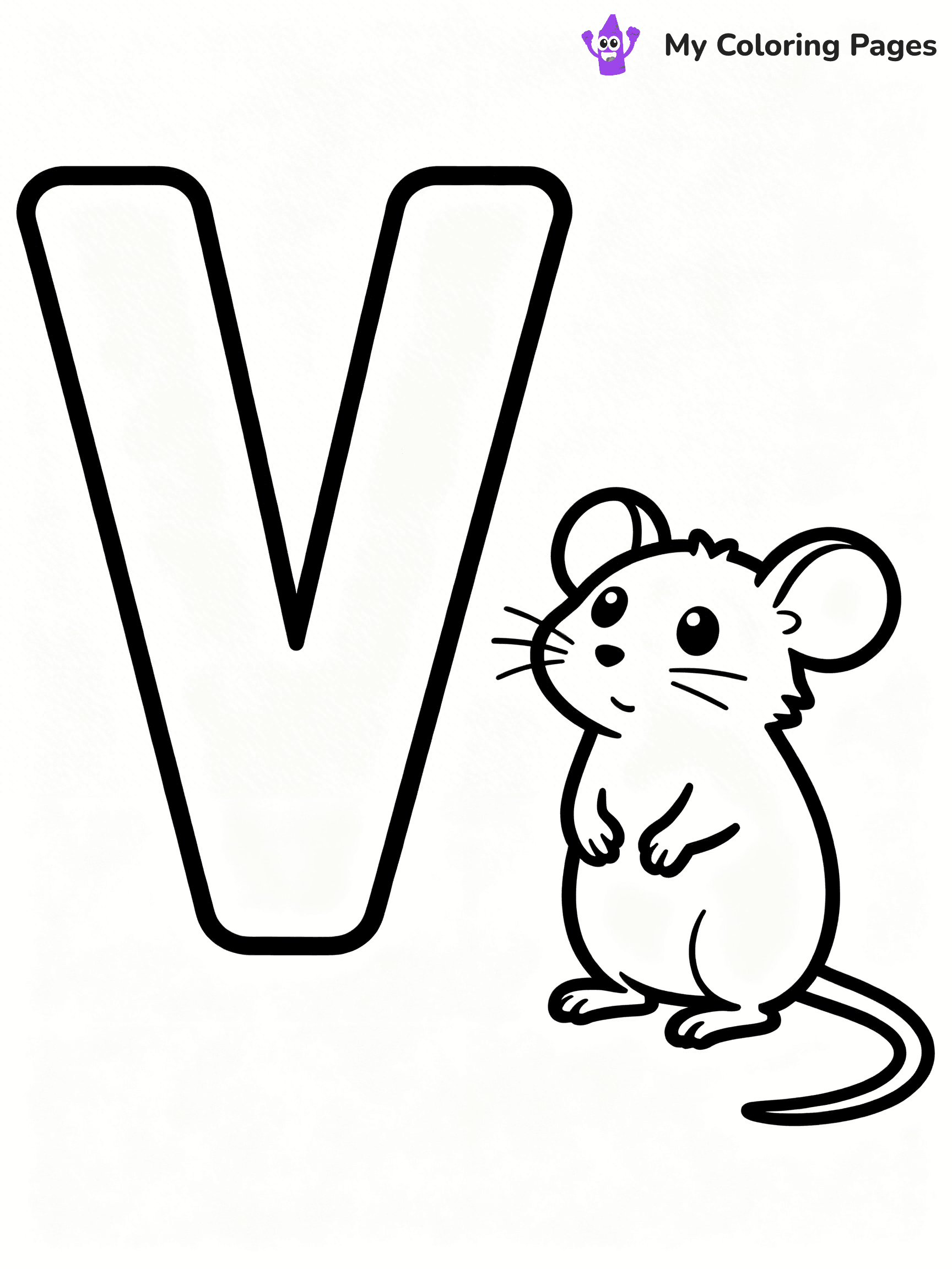 Letter V Coloring Pages - 29