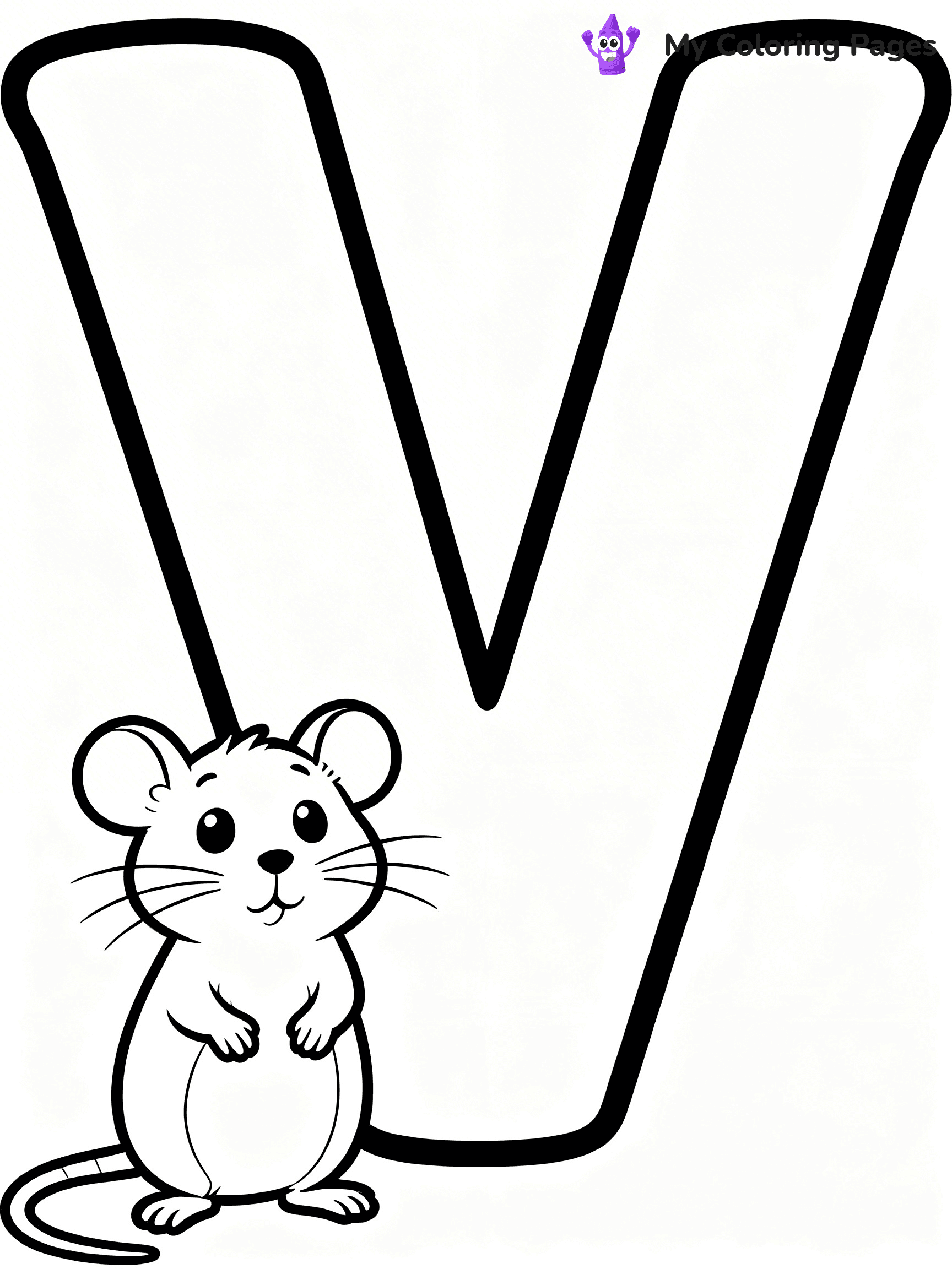 Letter V Coloring Pages - 27