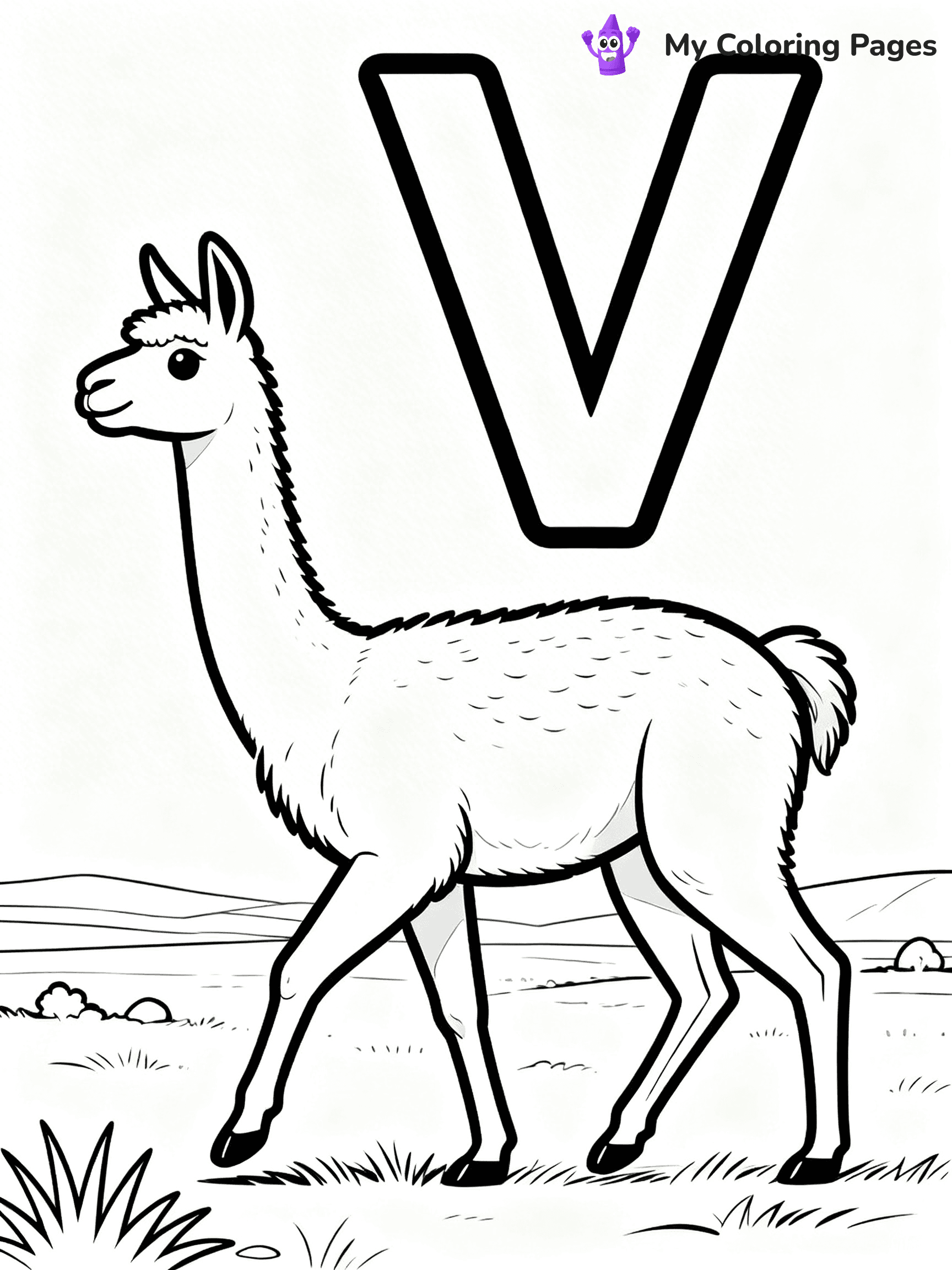 Letter V Coloring Pages - 23