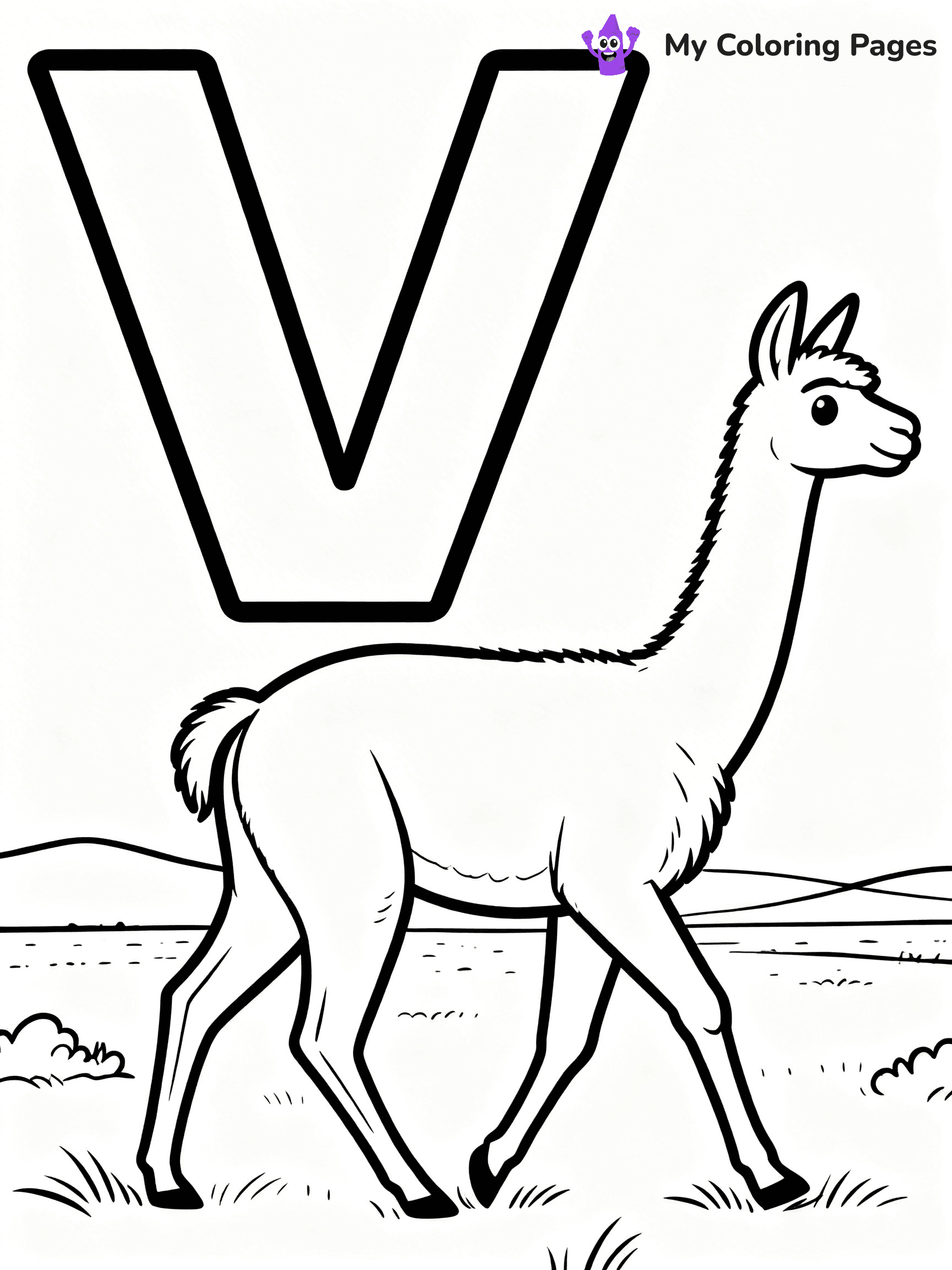 Letter V Coloring Pages - 21