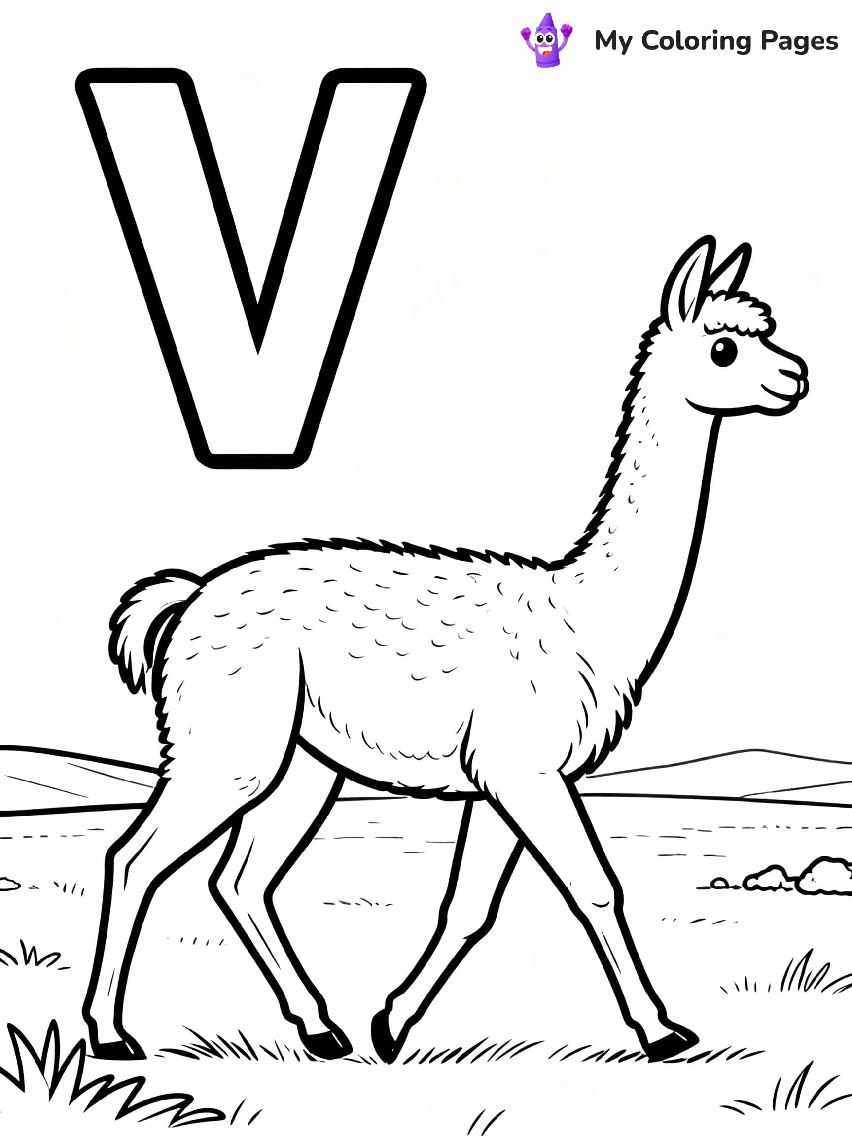 Letter V Coloring Pages - 19