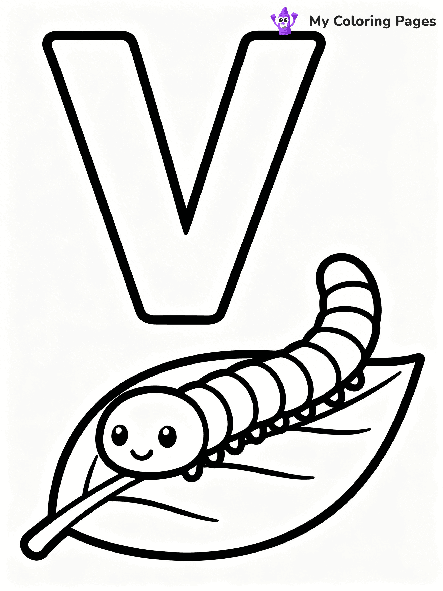 Letter V Coloring Pages - 17