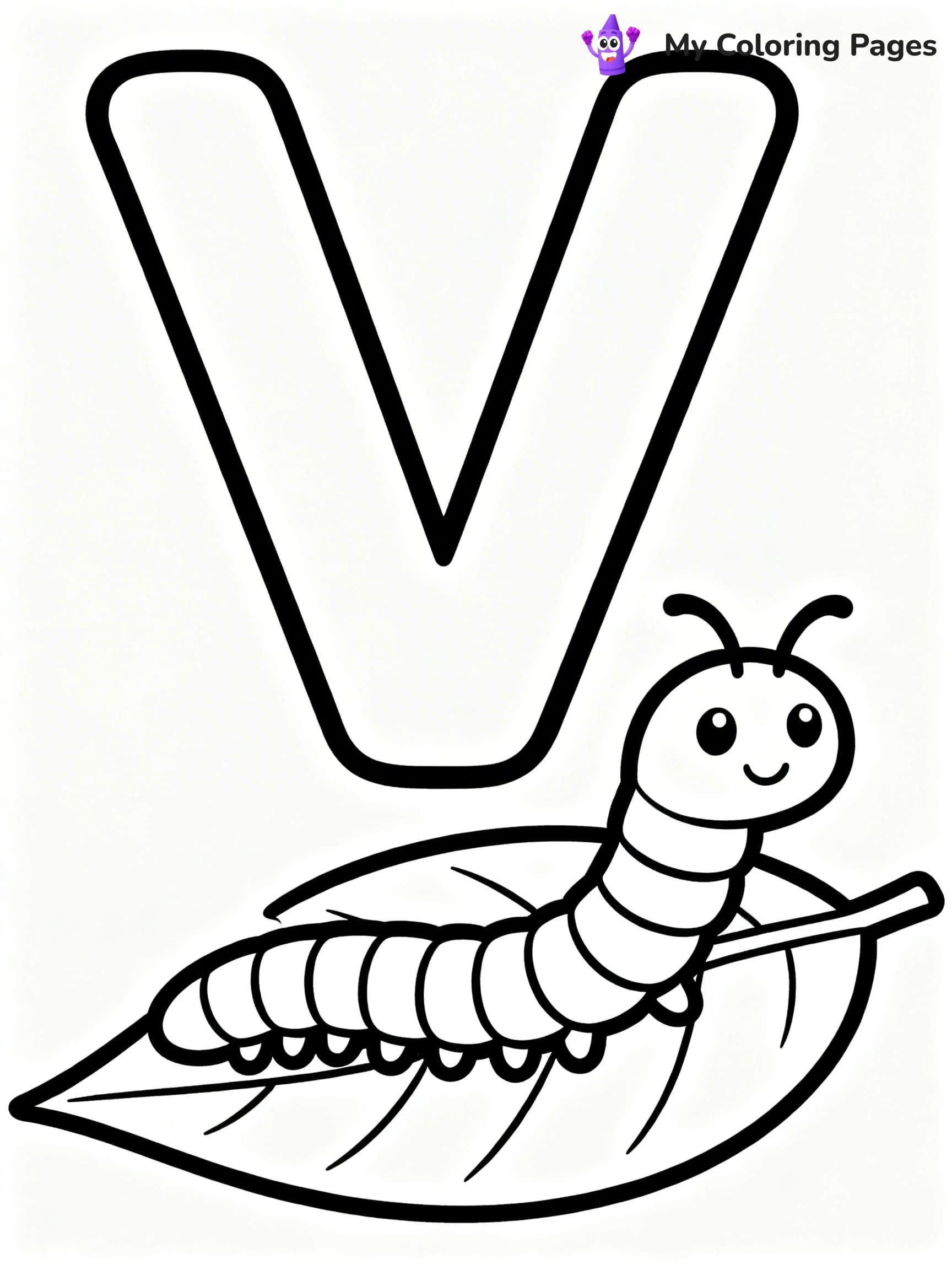 Letter V Coloring Pages - 15
