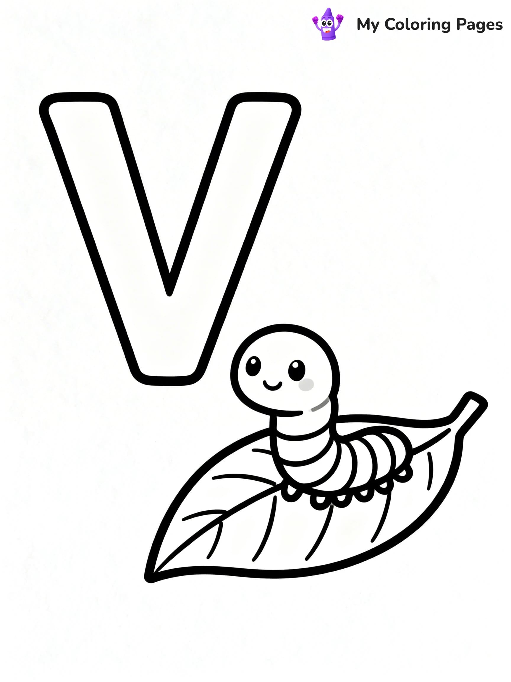Letter V Coloring Pages - 12