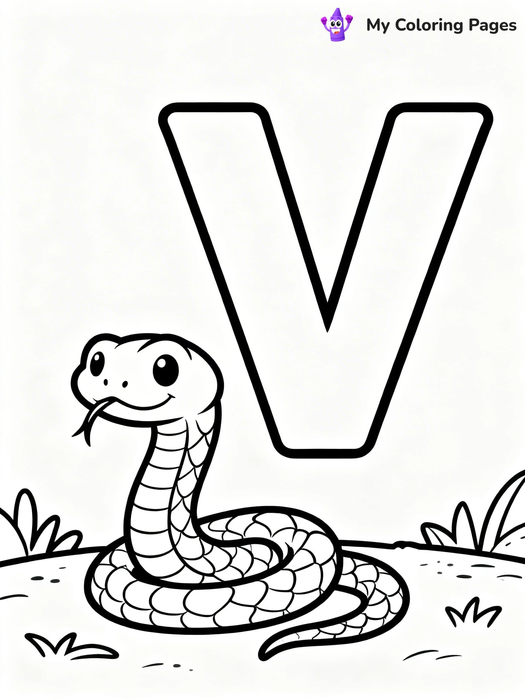 Letter V Coloring Pages - 8