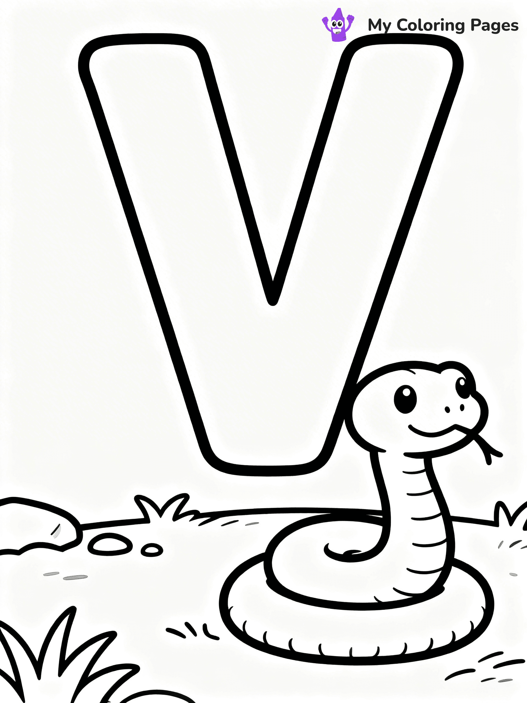 Letter V Coloring Pages - 7