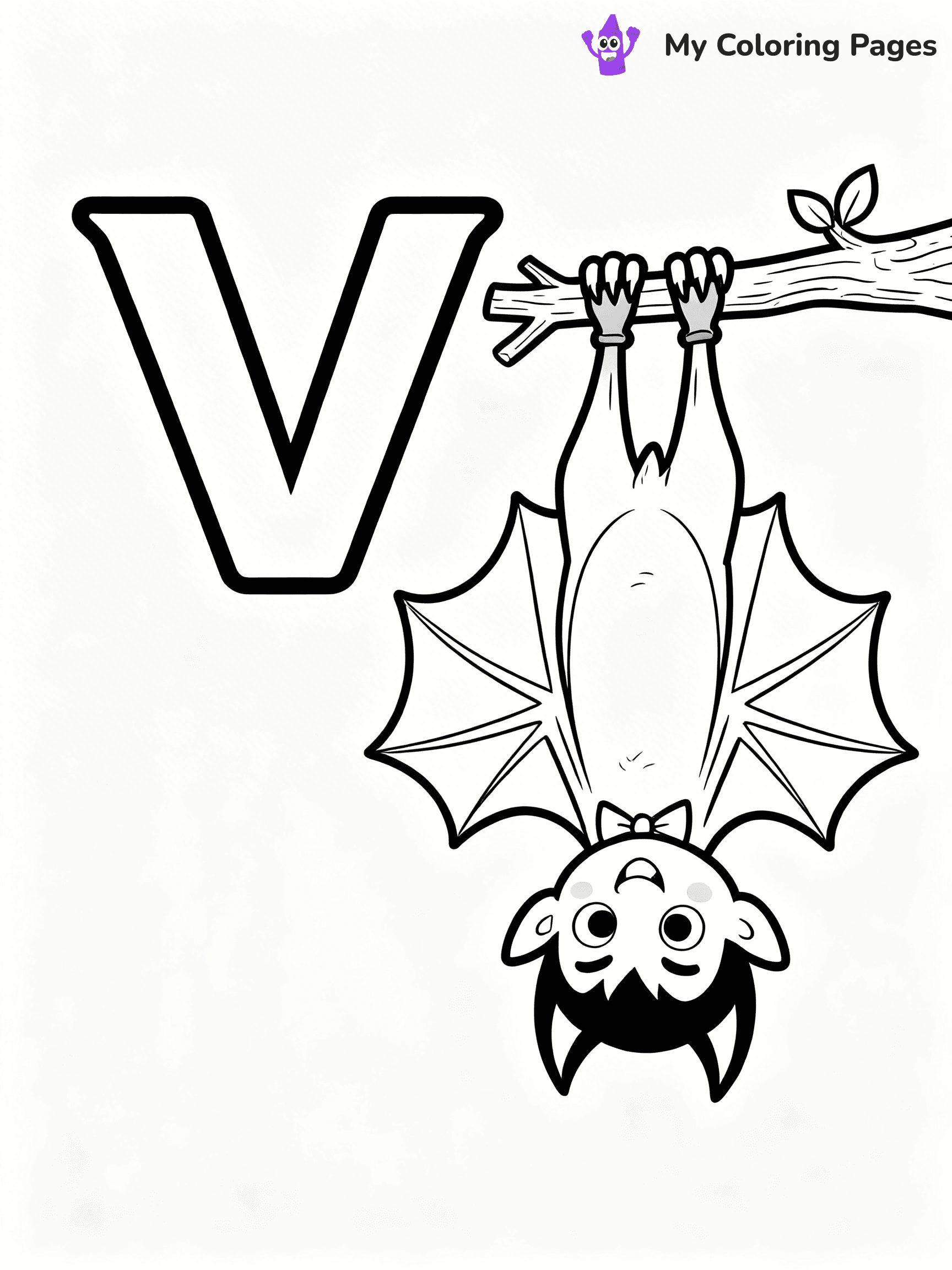 Letter V Coloring Pages - 3