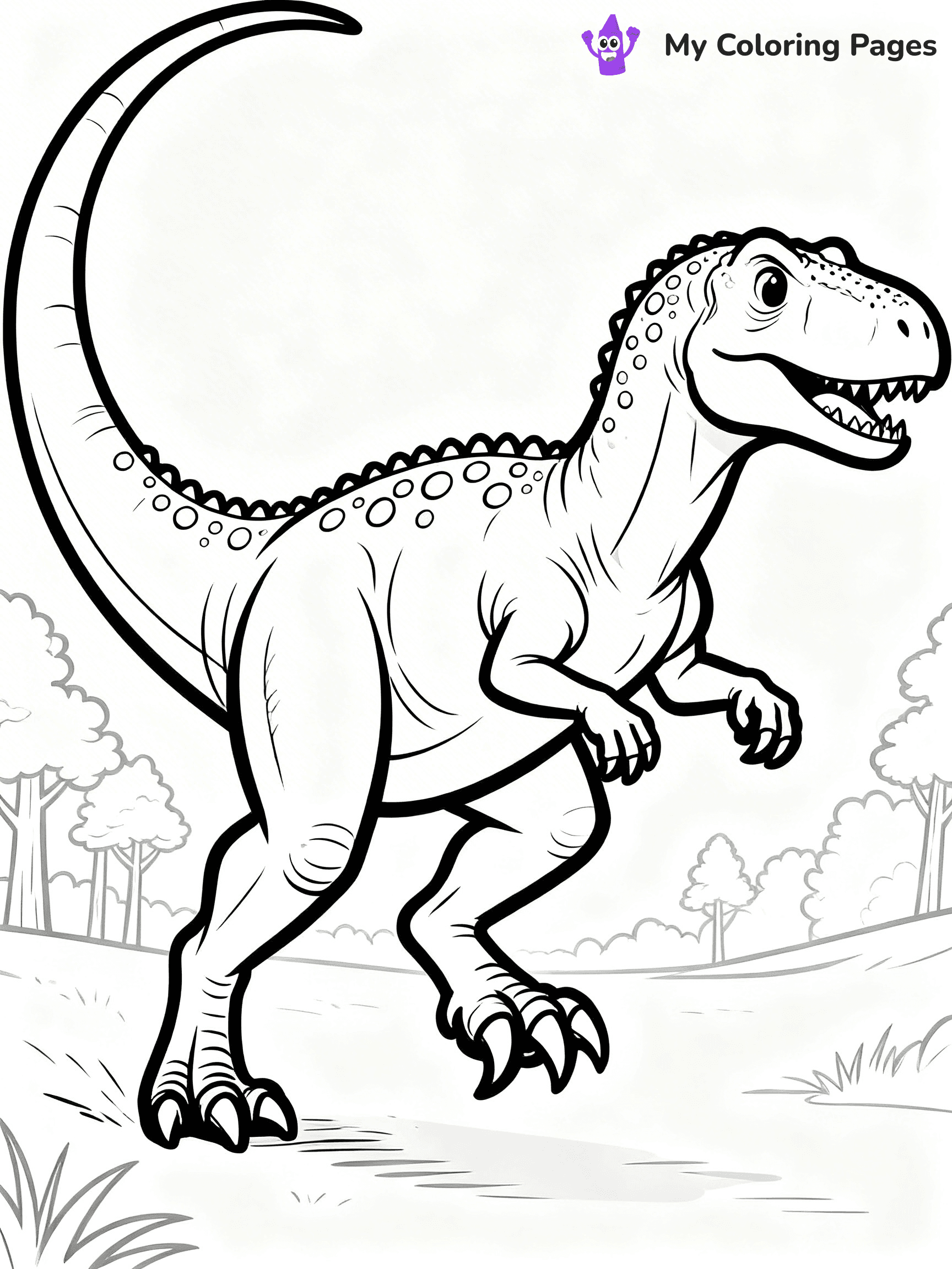 Carnotaurus Coloring Pages - 4